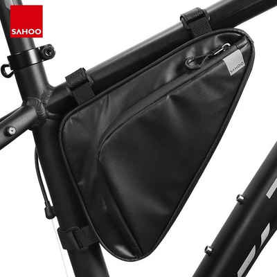 Sahoo Fahrradtasche Fahrradtasche unter Fahrradrahmen mit Reißverschluss 1,5L schwarz