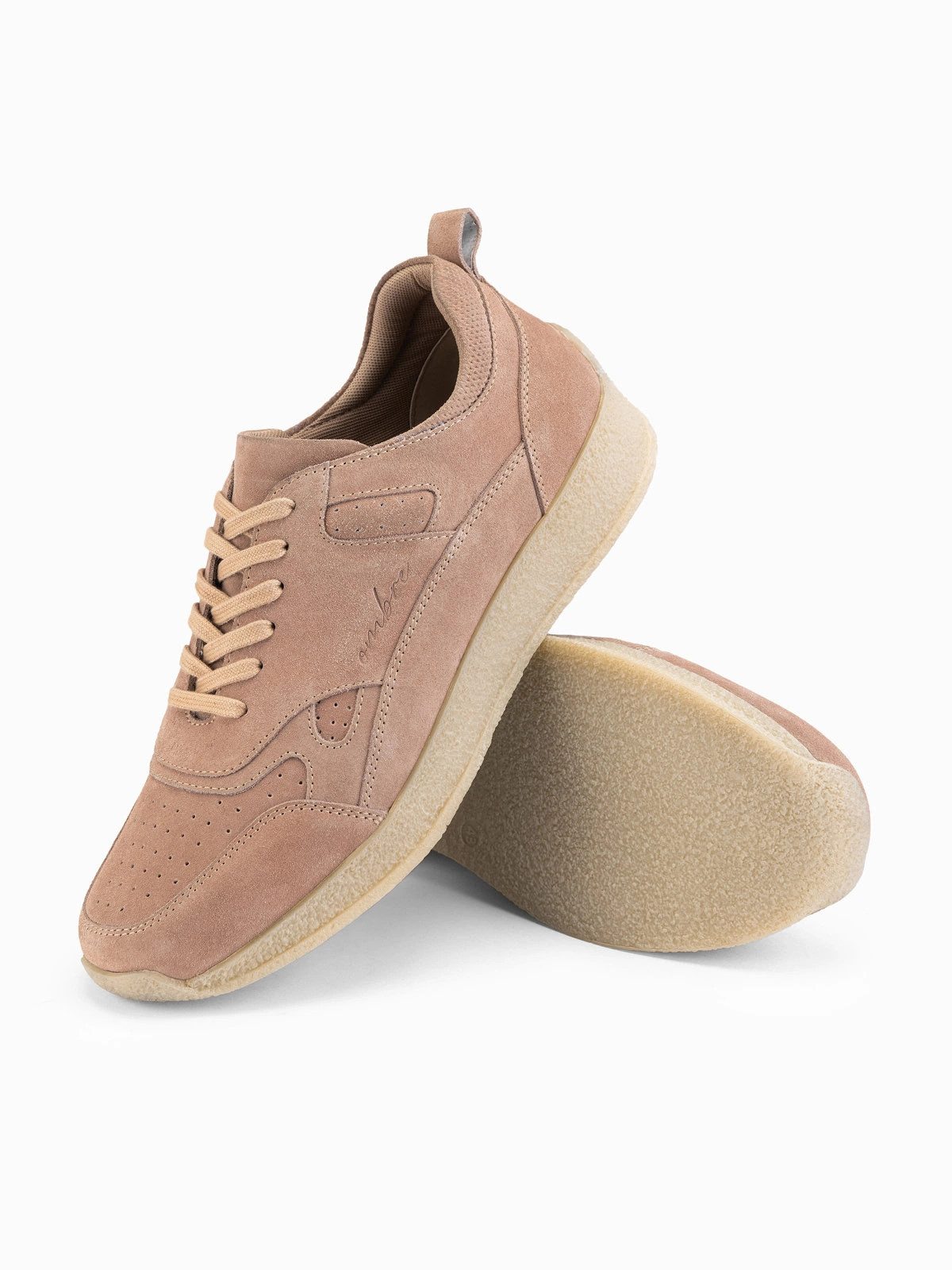 OMBRE Leichte, sportliche Herren-Sneaker aus Wildleder Sneaker atmungsaktives Mesh-Innenfutter