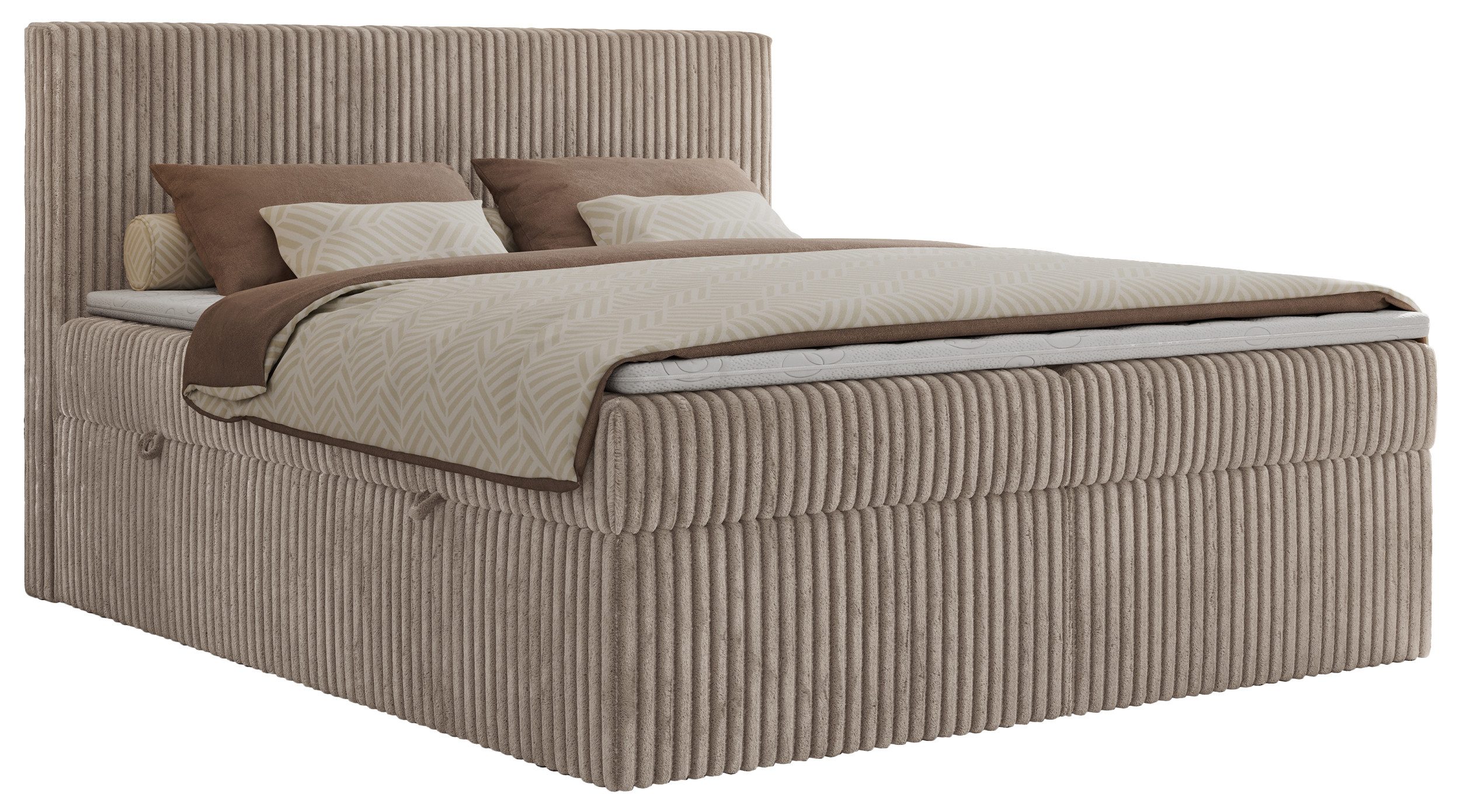 MKS MÖBEL Boxspringbett TILIANO (Packung, Set, Gepolstertes Kopfteil, Toppe günstig online kaufen