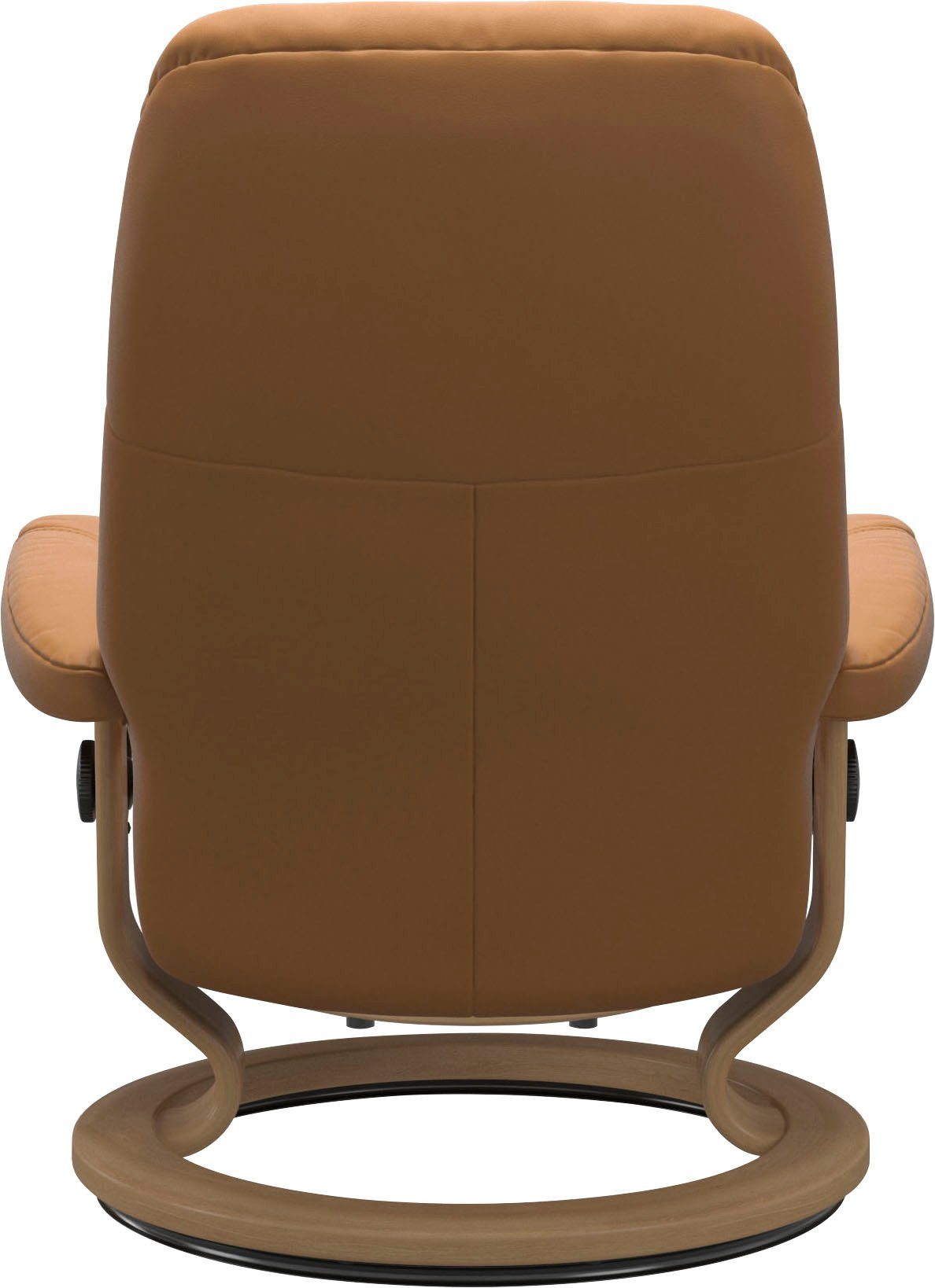 Stressless® Relaxsessel Classic mit Hocker, Consul mit M, Eiche Hocker), mit (Set, Relaxsessel Base, Gestell Größe