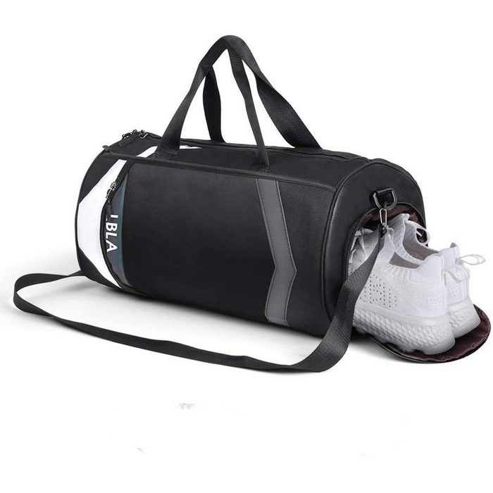 LBLA Sporttasche Sporttasche mit Schuhfach Nassfach für Damen und Herren Gym Fitnesstasche Trainingstasche Reisetasche für Männer Frauen Gym Fitness Tasche Schwarz