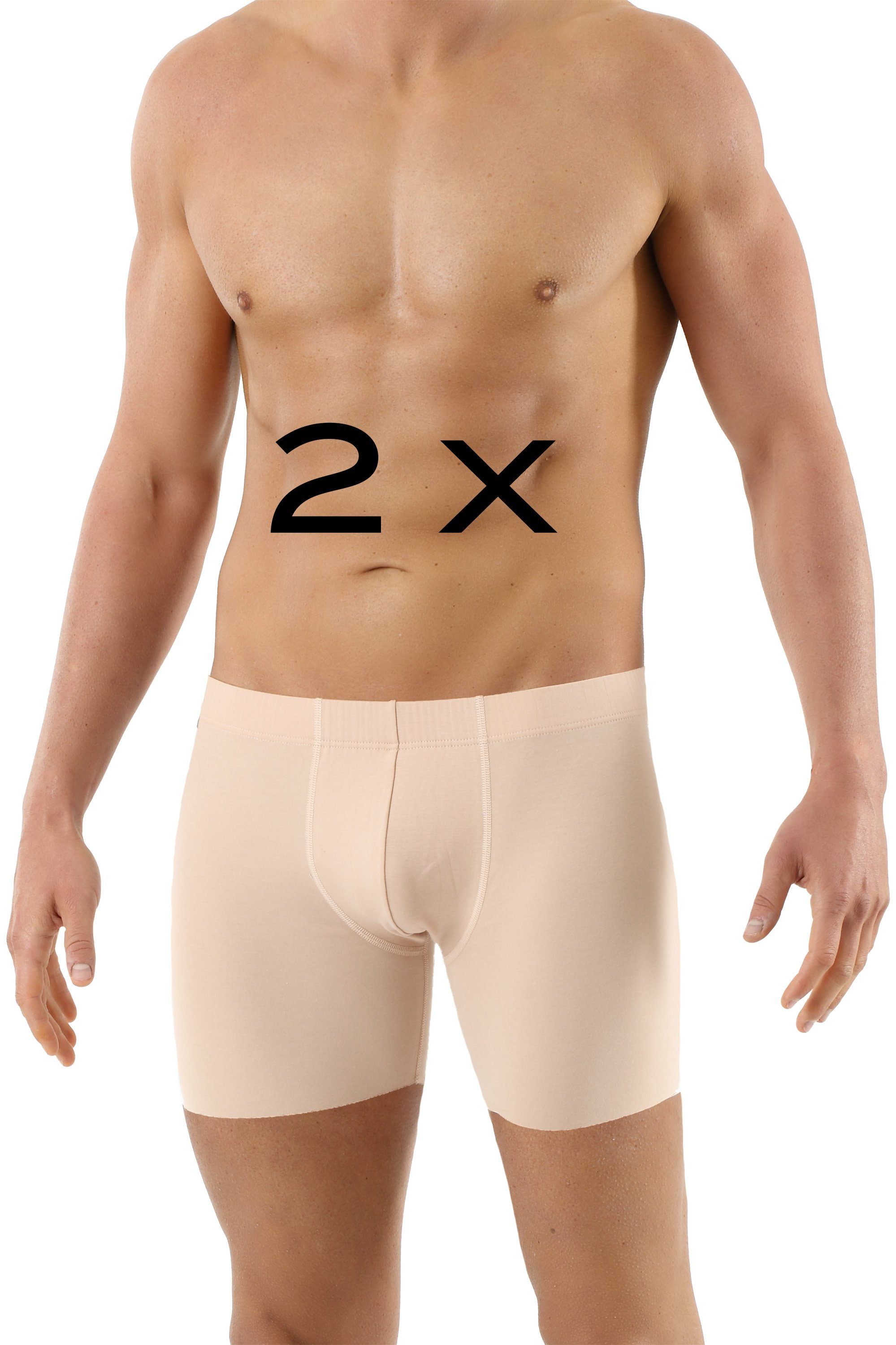 Albert Kreuz Boxershorts Doppelpack Lasercut ohne Saum eng angliegend (1-St)