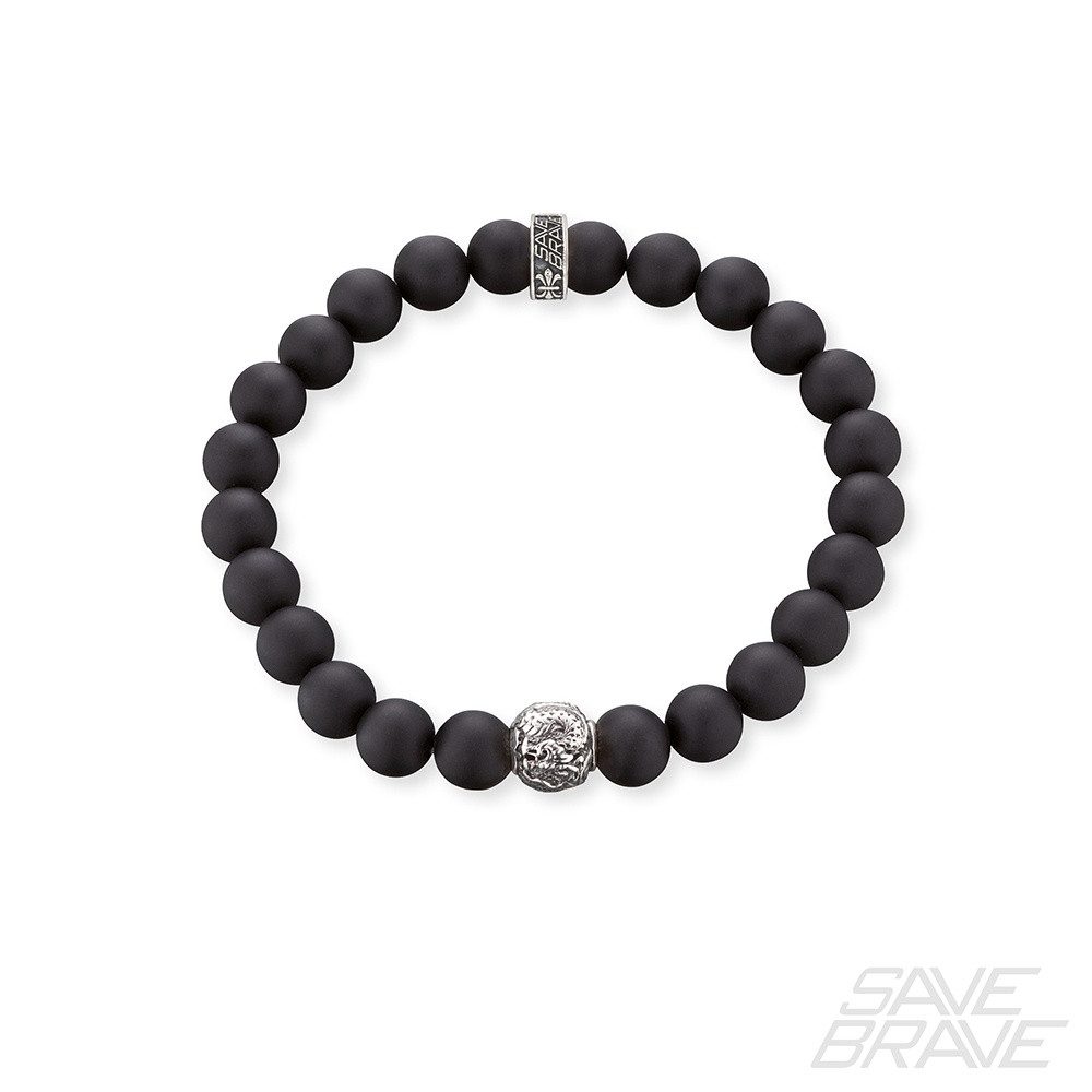 Save Brave Armband Save Brave Armband SBB-DR-1E-240 Onyx (kein Set, 1-tlg., kein Set)