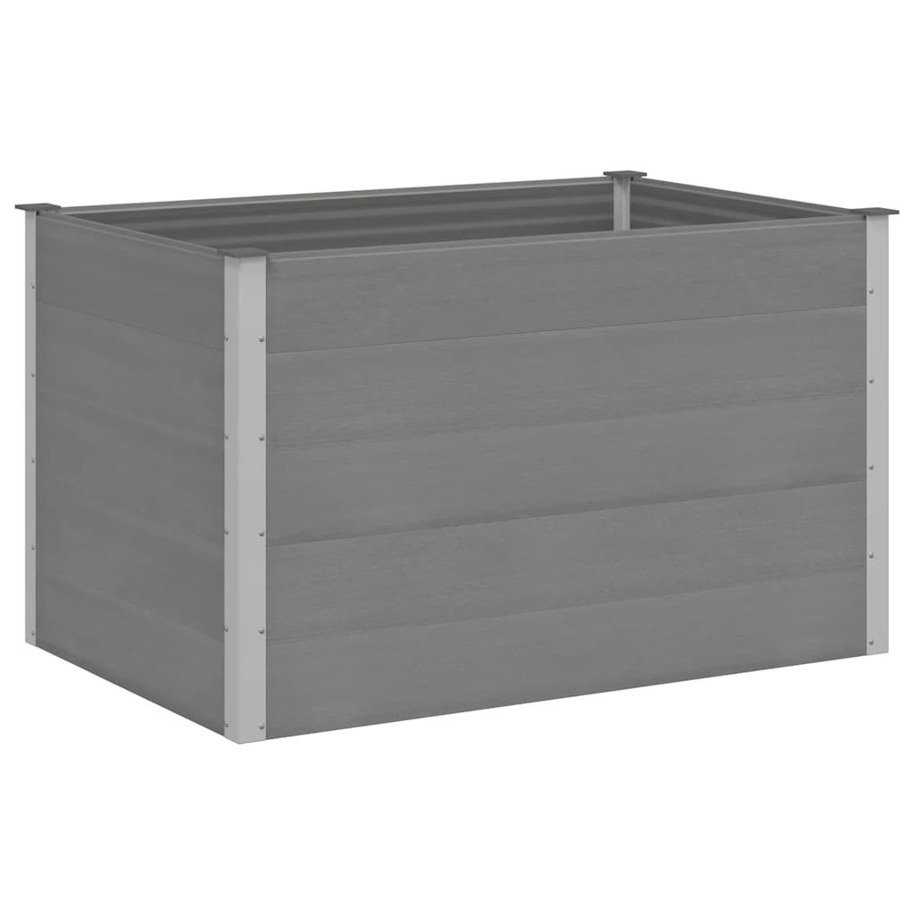 vidaXL Hochbeet Garten-Hochbeet WPC 150x100x91 cm Grau (1 St)