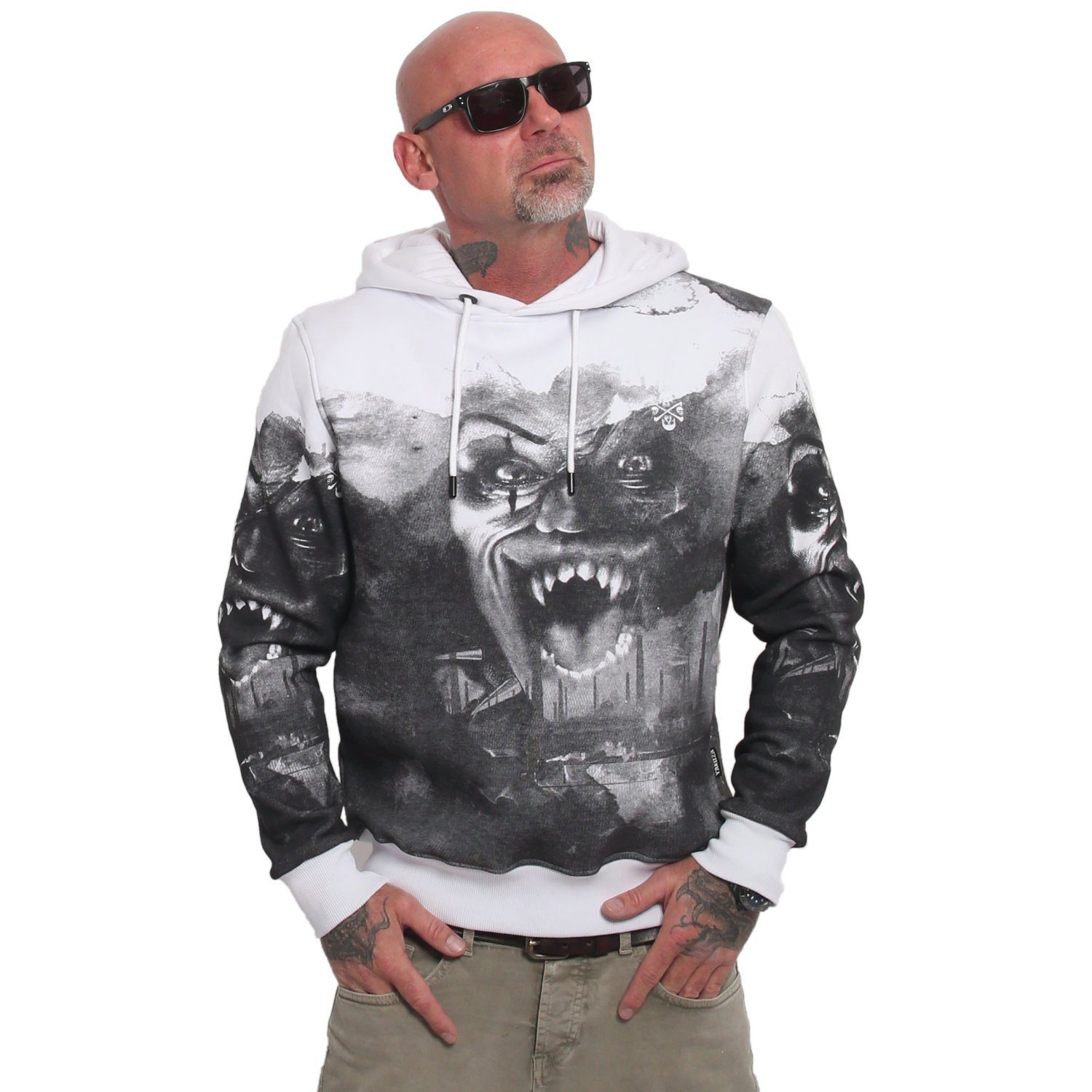 YAKUZA Hoodie Horror Allover günstig online kaufen