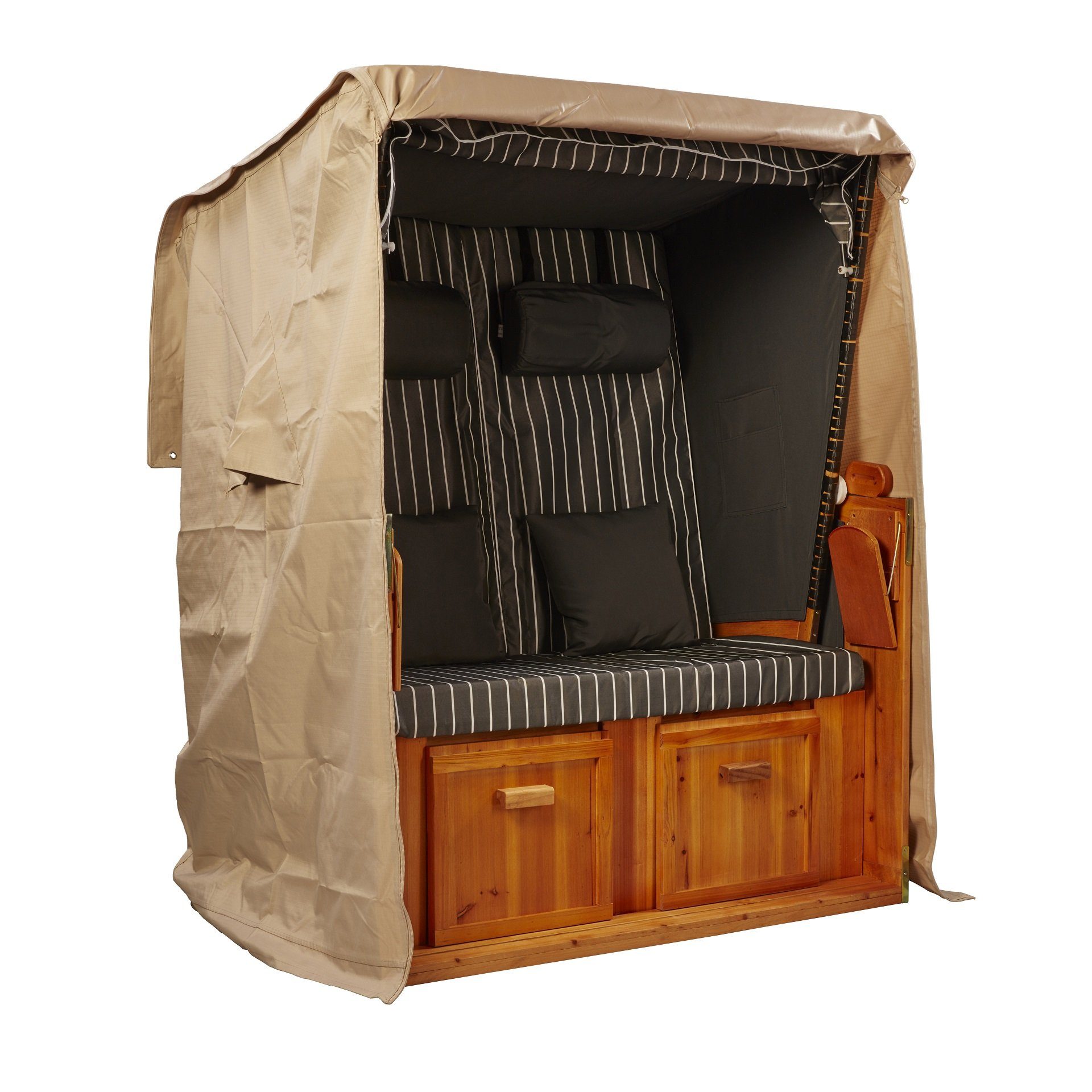 intergrill Strandkorb-Schutzhülle Strandkorb Schutzhülle Beige 130x160x100cm