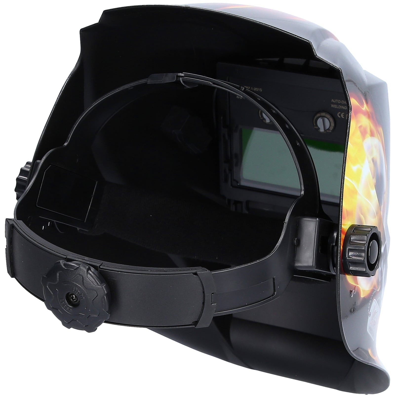 KS Tools Schutzhelm KS TOOLS Automatik-Schweißer-Schutzhelm Flame Design - 310.0155