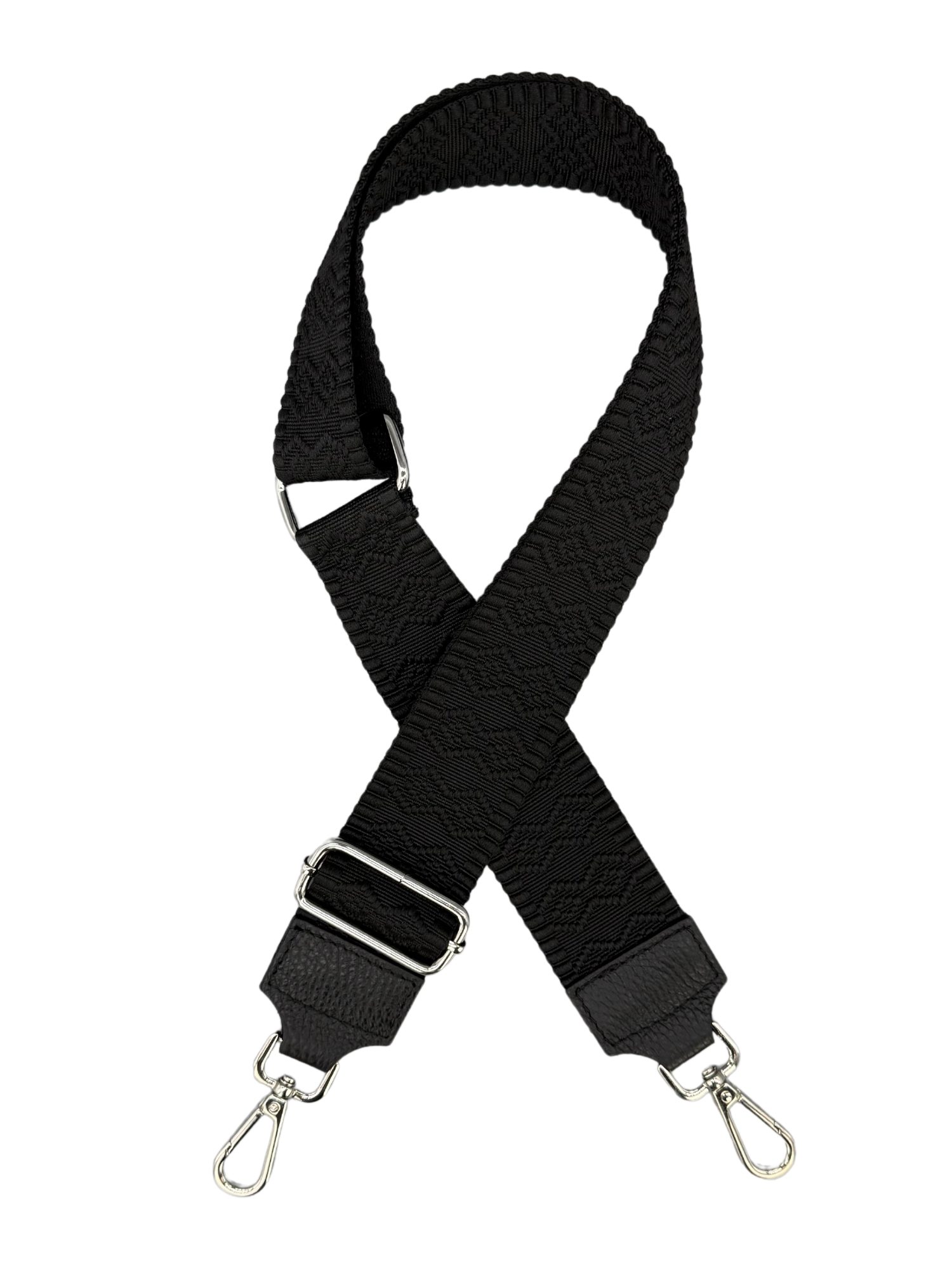 Adel Bags Schulterriemen Taschengurt Schwarz, Verstellbarer Taschenriemen, 5cm Breit hergestellt in Italien