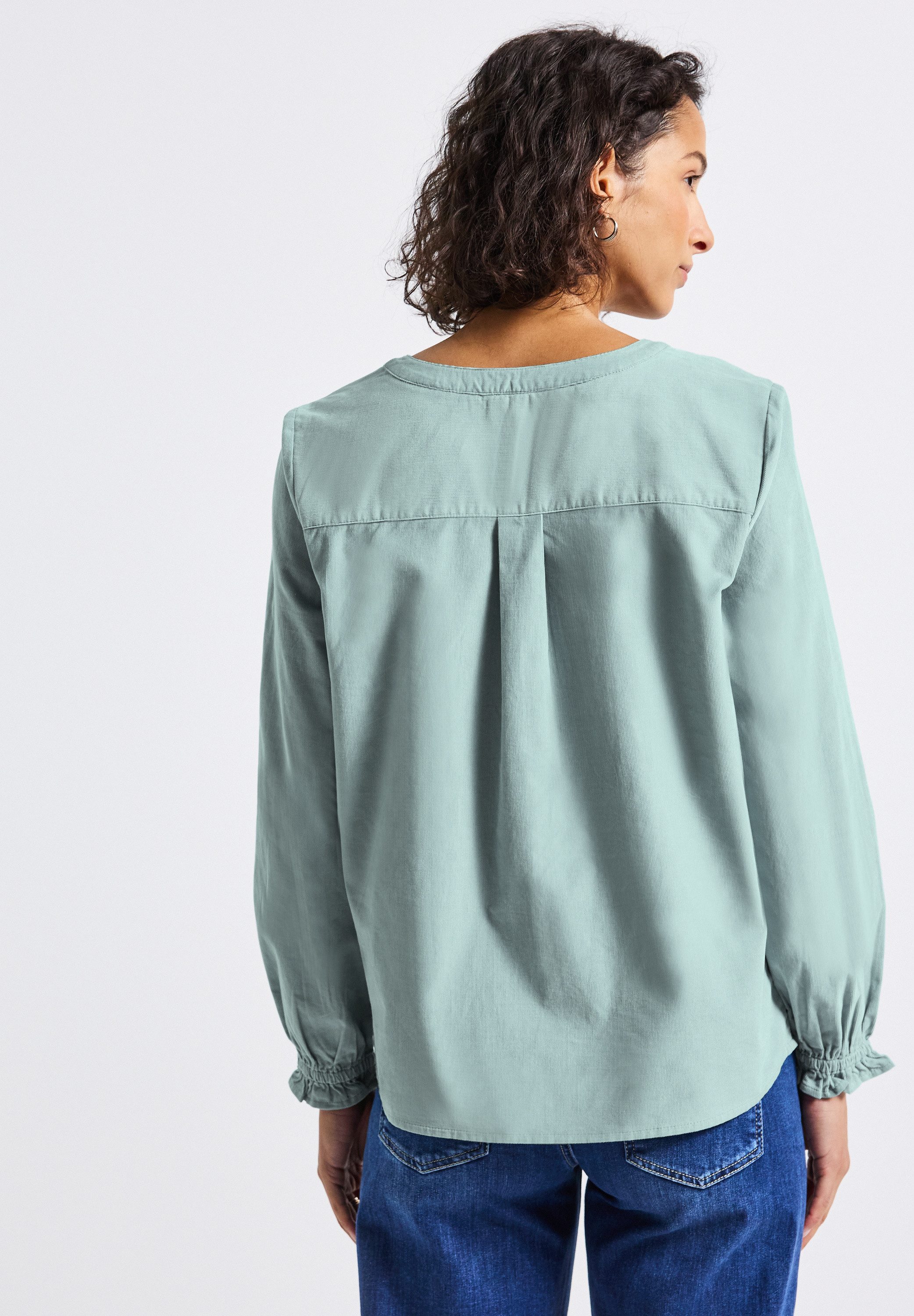 STREET ONE Langarmbluse aus reiner Baumwolle günstig online kaufen