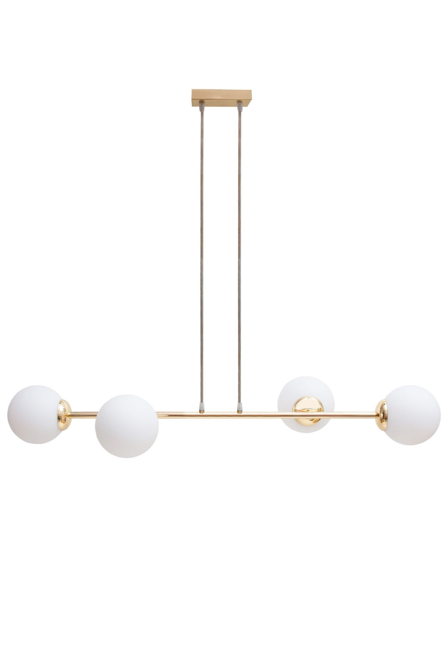 Licht-Erlebnisse Pendelleuchte DEKUT, ohne Leuchtmittel, Metall Glas E27 H: günstig online kaufen