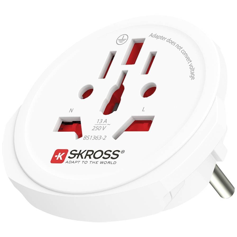 SKROSS Single Reisestecker World to Europe Reiseadapter