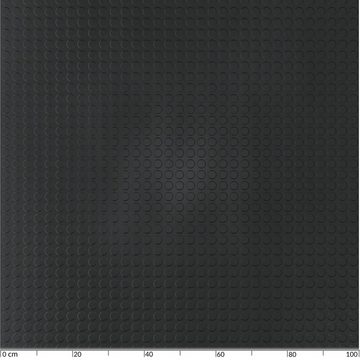 ANRO Gummimatte Bodenmatte Gummimatte Bodenbelag Noppen schwarz div. Größen, Einzelstück, 1-St., Scheiben - geprägt