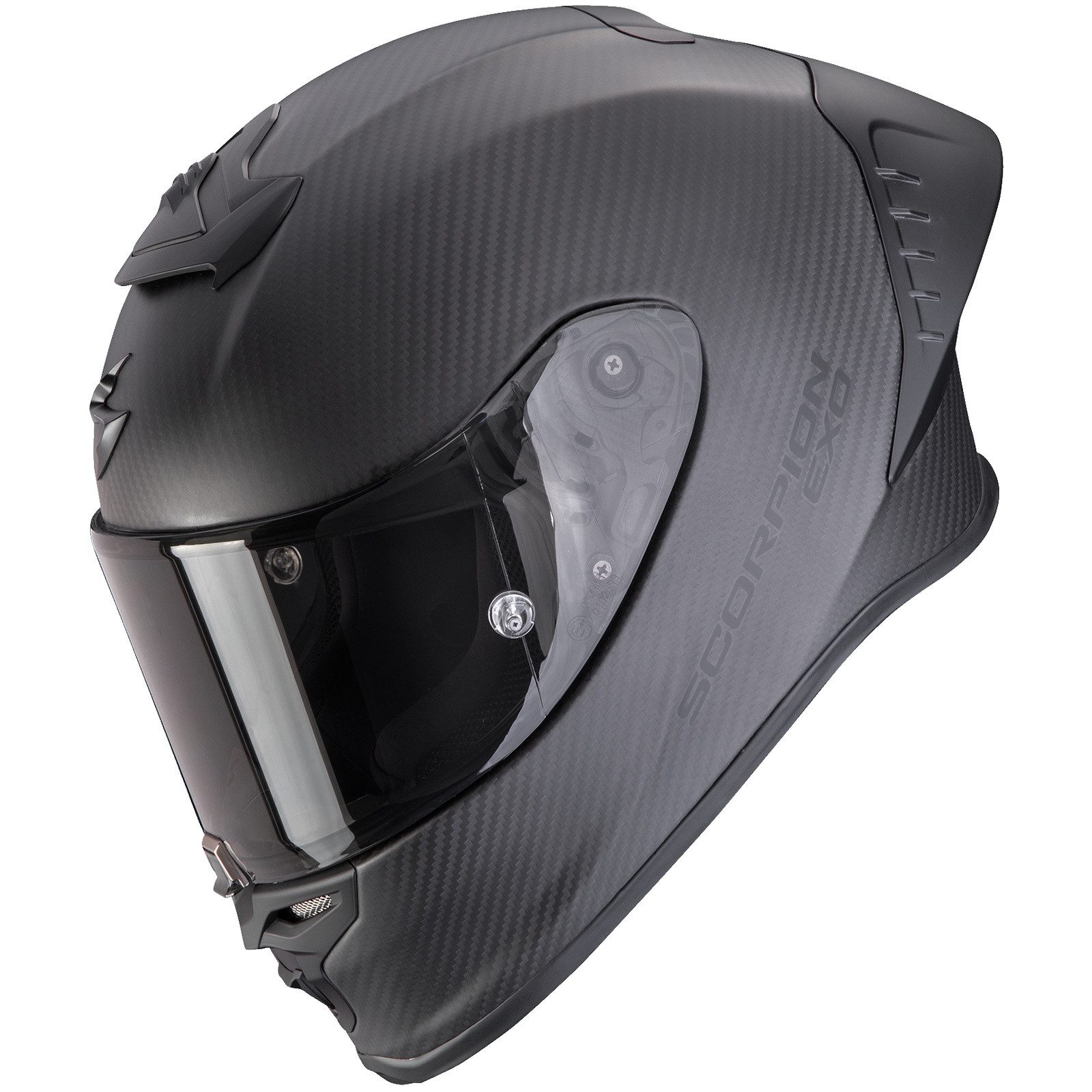 Scorpion Exo Motorradhelm Scorpion EXO-R1 EVO II Carbon Air Solid Integralhelm Matt-Schwarz XXL (1er Set)