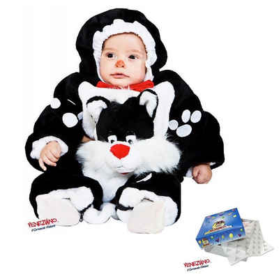 Babyshoppen Kostüm »Baby-Plüsch-Overall 3211«, ab 6 Monate kleine Katze, Kostüm, Kapuze Reißverschluss