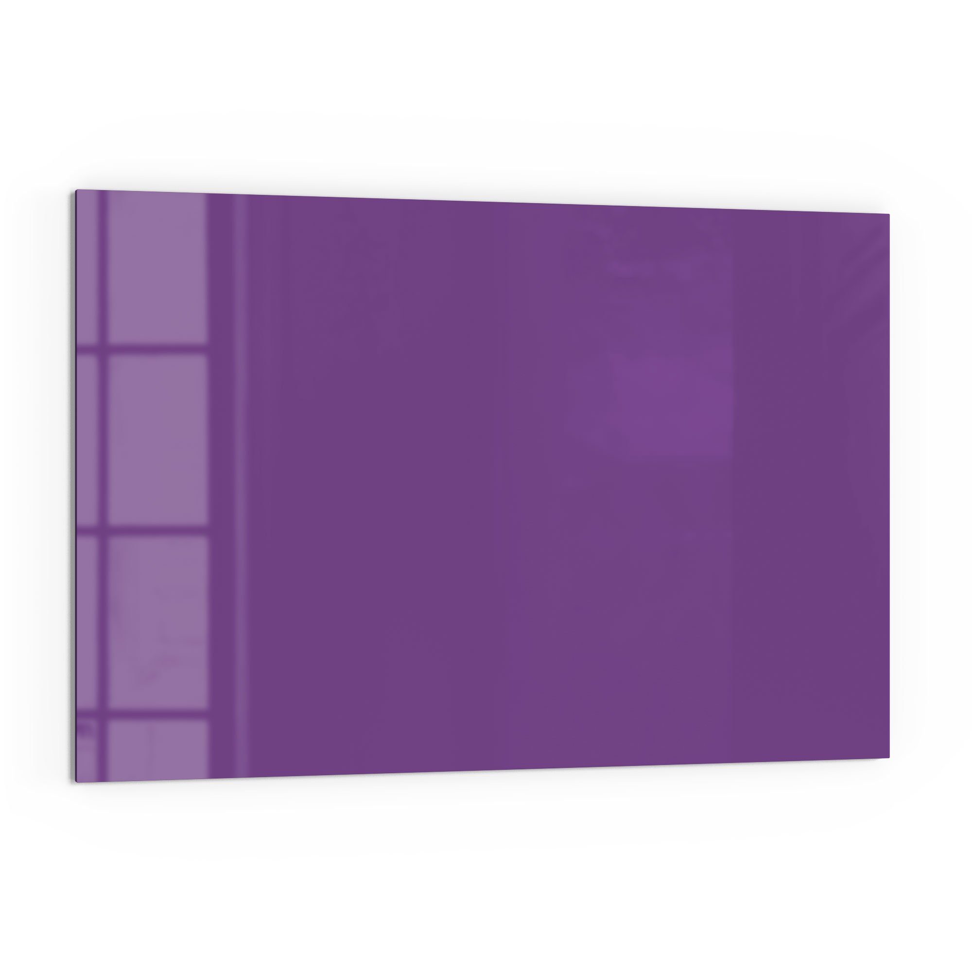 DEQORI Küchenrückwand 'Unifarben - Violett', Glas Spritzschutz Badrückwand Herdblende