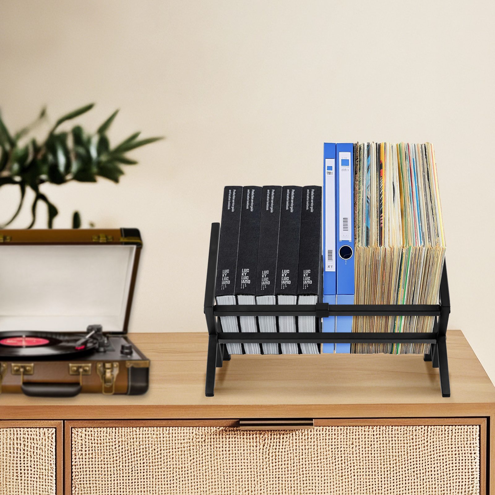 Youyijia Plattenständer Schallplatten Aufbewahrung LP Schallplatten Regal Plattenständer – Bild 5 von 5
