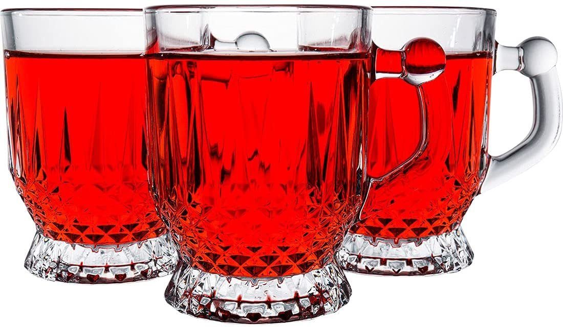 Pasabahce Glas 6er Set Coffee Kaffee Trinkgläser Gläser Teegläser Klassik für Tee & K, 6-tlg.