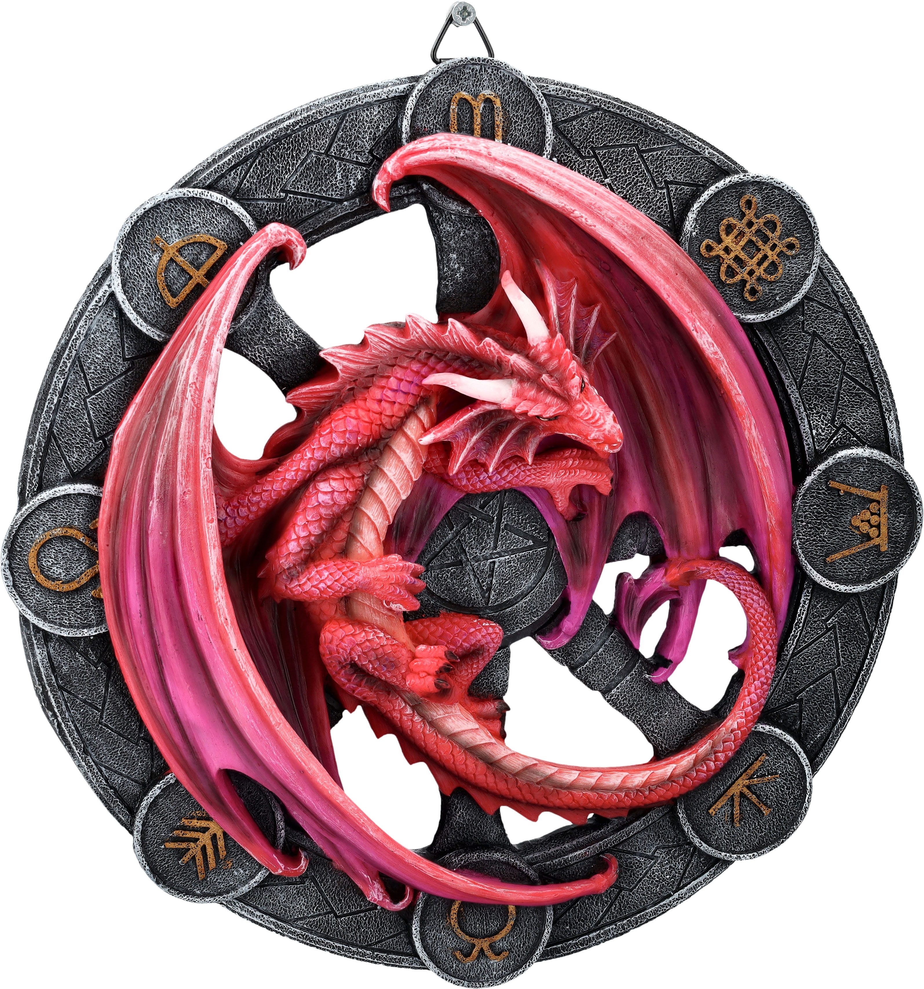 Wanddekoobjekt Wandrelief - Drache Lammas by Anne Stokes - Fantasy Wandbehang Deko