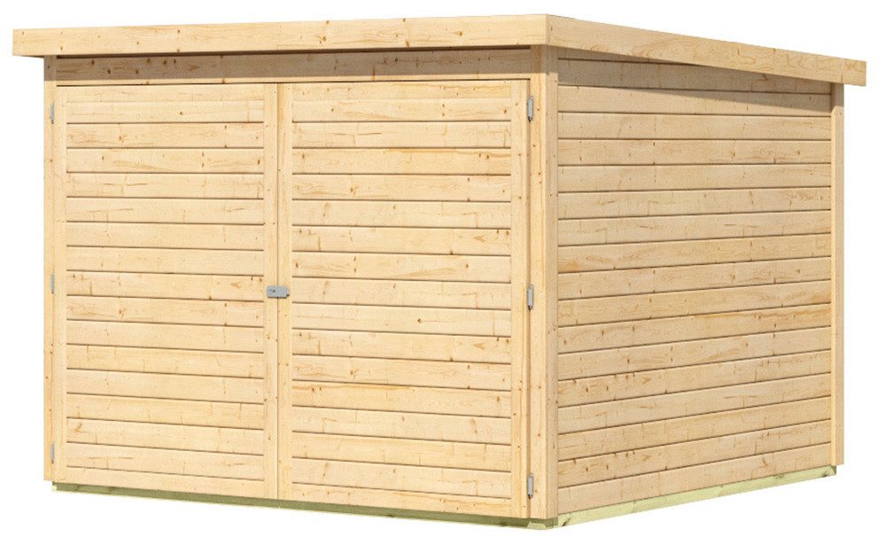 Karibu Fahrradbox Fahrradgarage 4, in verschiedenen Farben, BxTxH: 212,5x216,5x167 cm