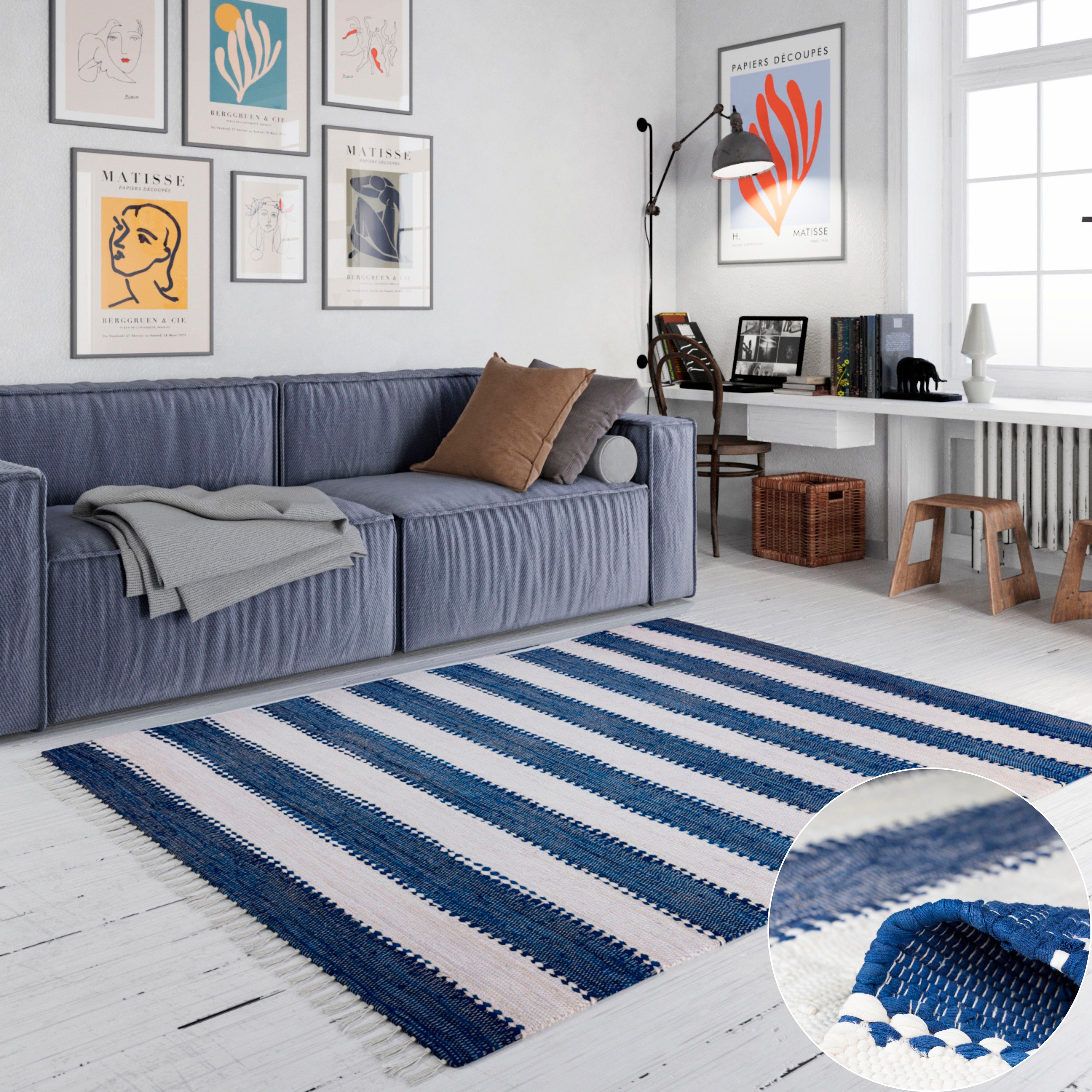 my home Teppich Benja, rechteckig, Höhe: günstig online kaufen