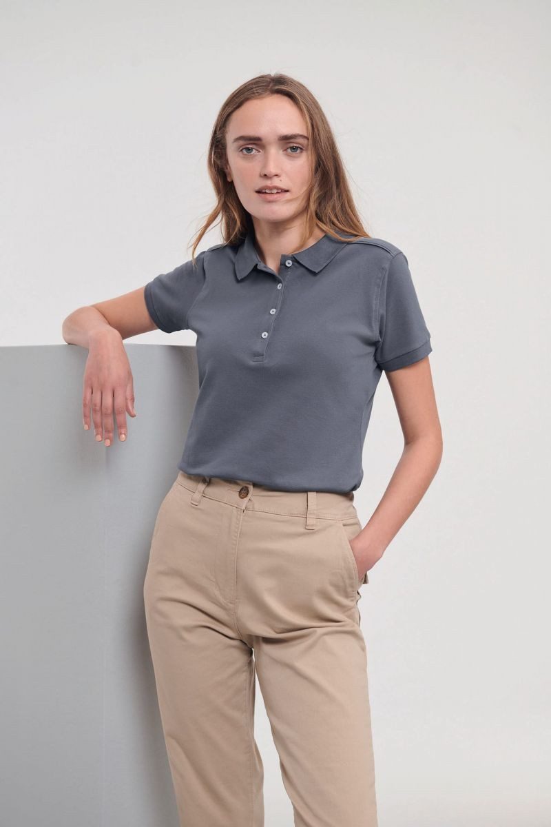 Russell Poloshirt Damen Stretch Poloshirt günstig online kaufen
