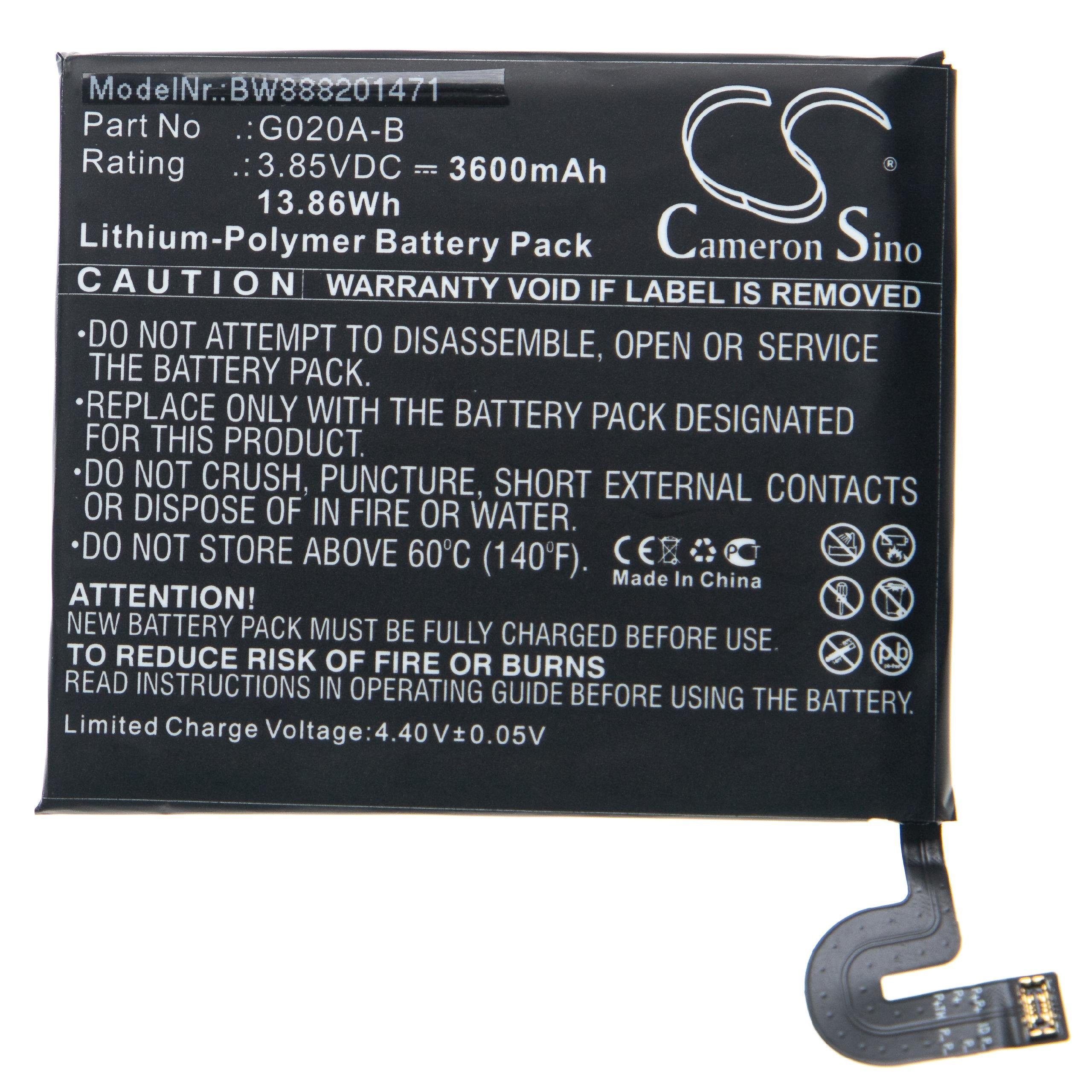 TLP038C1 3900 vhbw / Li-Polymer T-Mobile (3,85 mAh Smartphone-Akku Alcatel V) für für Ersatz