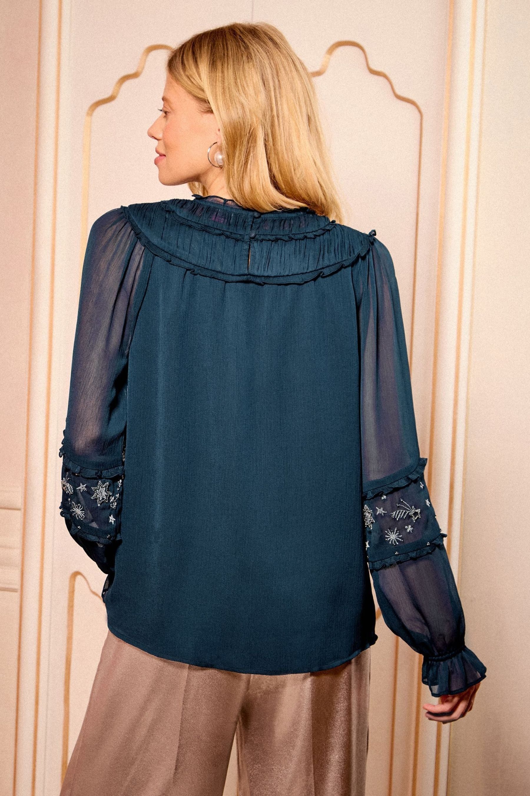 Love & Roses Langarmbluse Love & Roses Bluse mit gesmoktem Detail, Regular günstig online kaufen