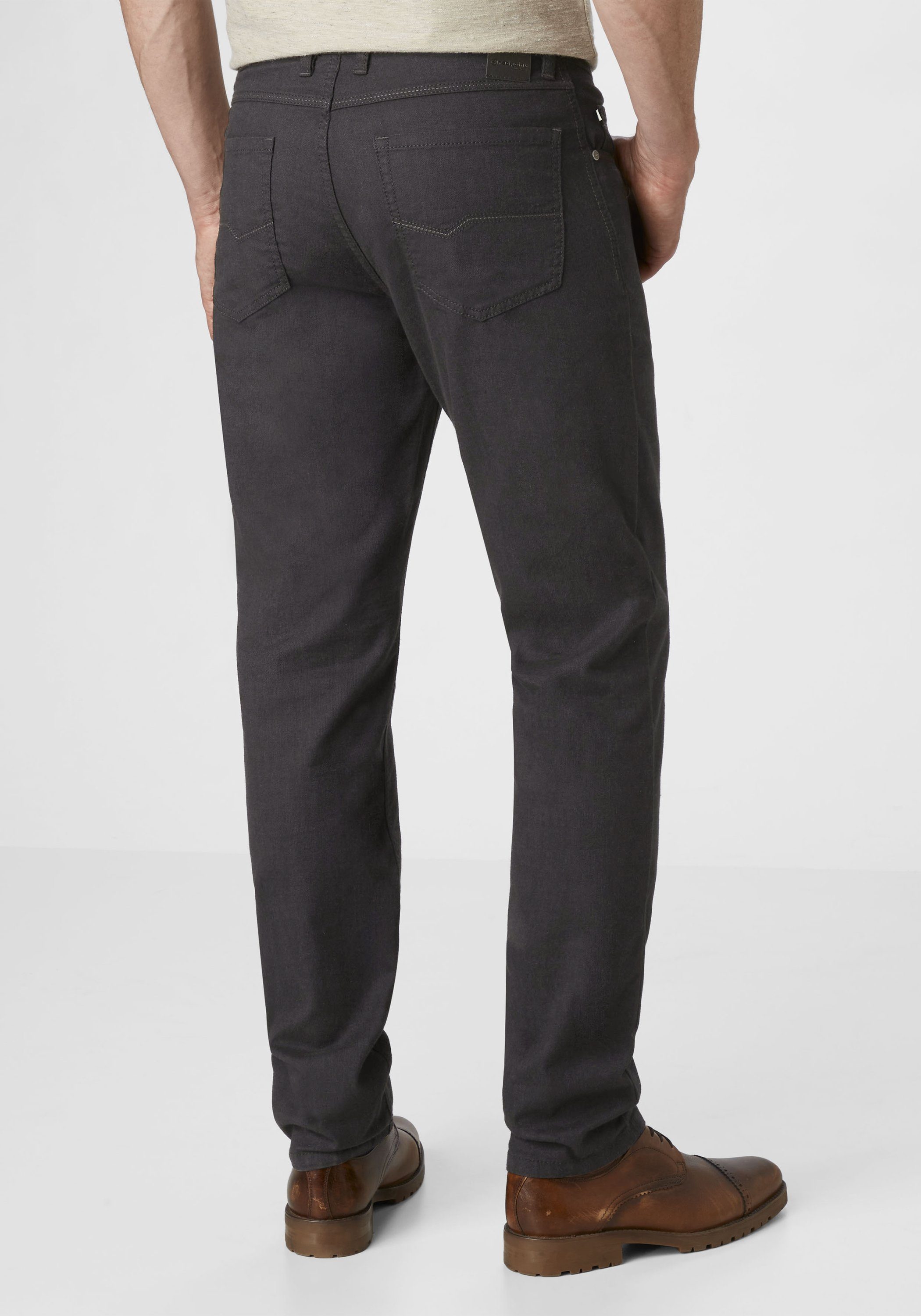 Redpoint Stoffhose MILTON Stretch-Qualität Fit Regular 5-Pocket grey Hose in