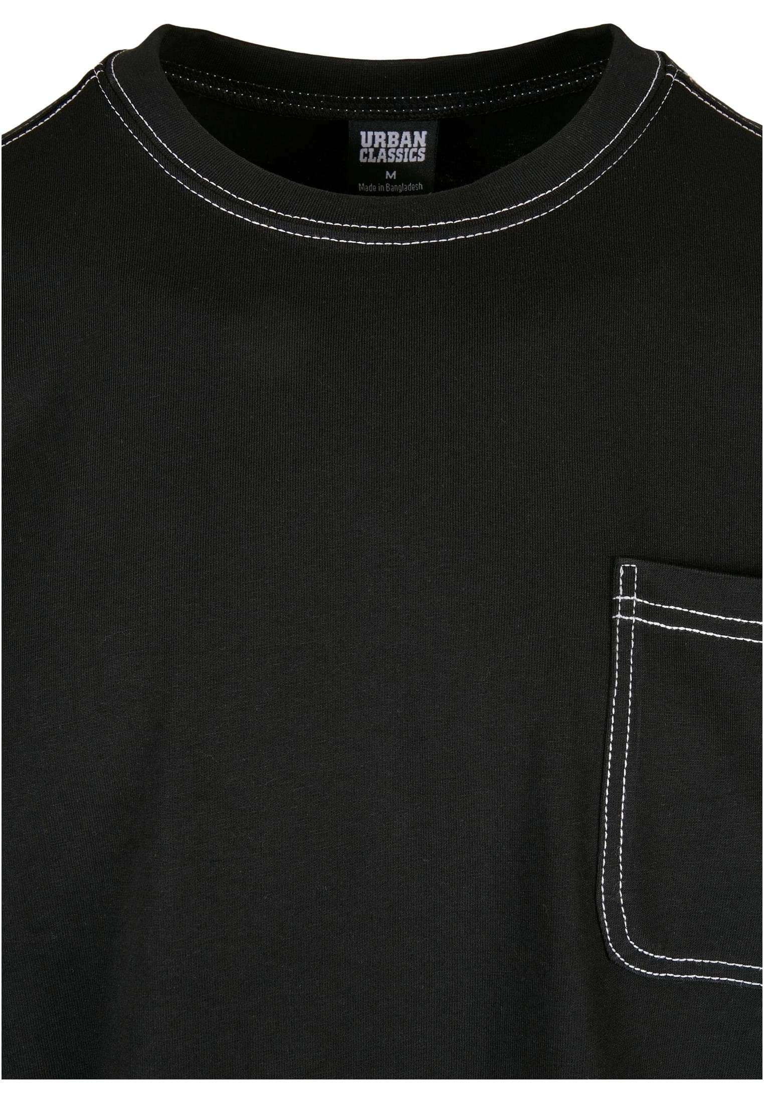 T-Shirt Contrast Herren Oversized Stitch CLASSICS Longsleeve Heavy (1-tlg) URBAN