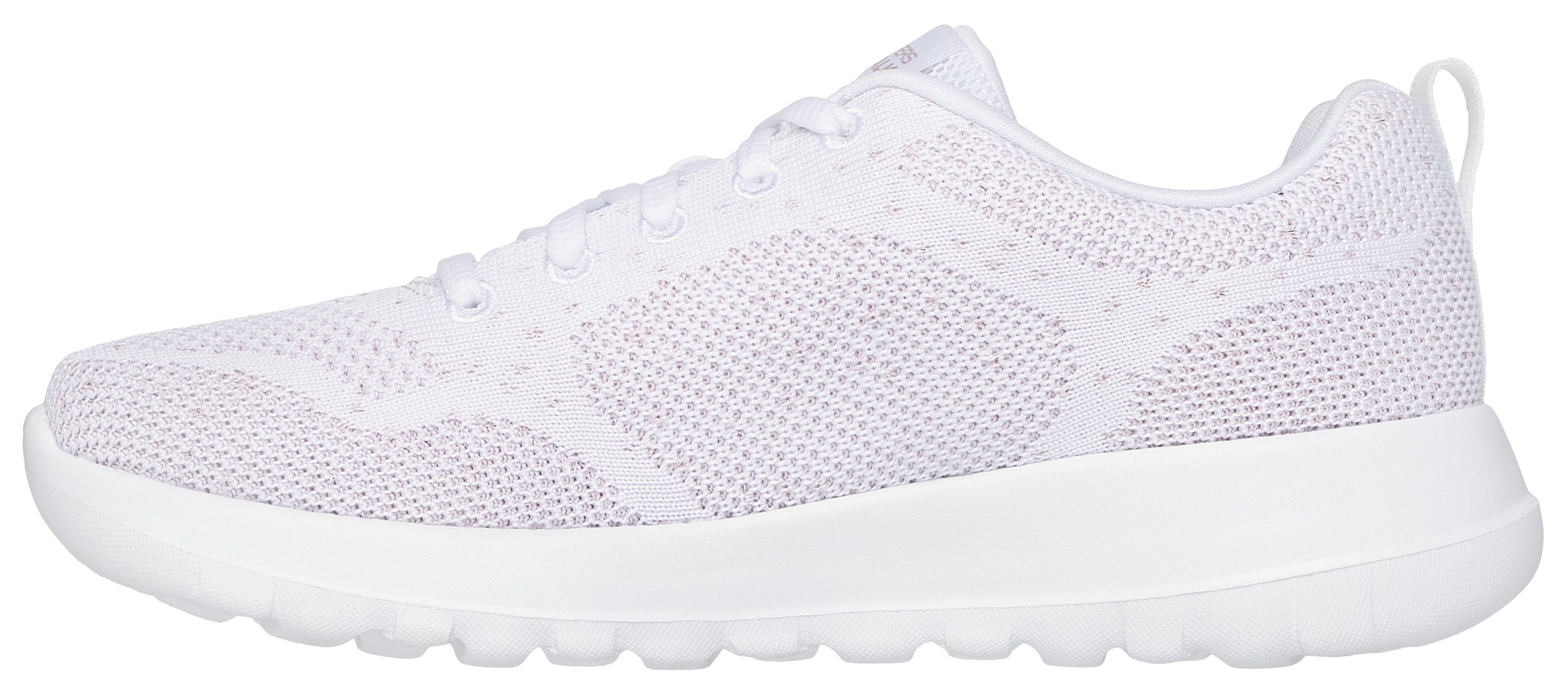 Skechers GO WALK JOY-VIOLET Sneaker, Trainingsschuh, Schnürschuh mit Goga Mat Technologie