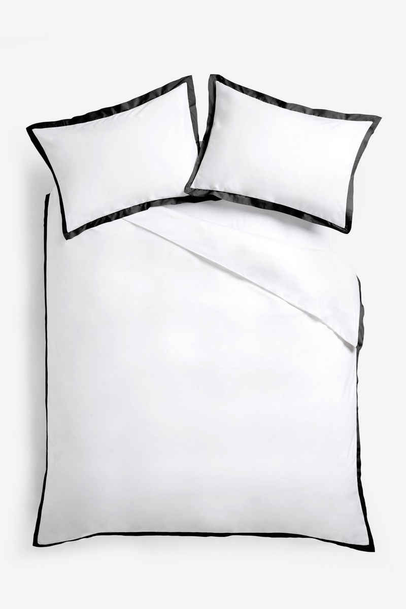 Bett-Set, Set mit Bettbezug und Kissenbezug mit hohem, Next, Bezug: Baumwolle, Polyester (recycelt)