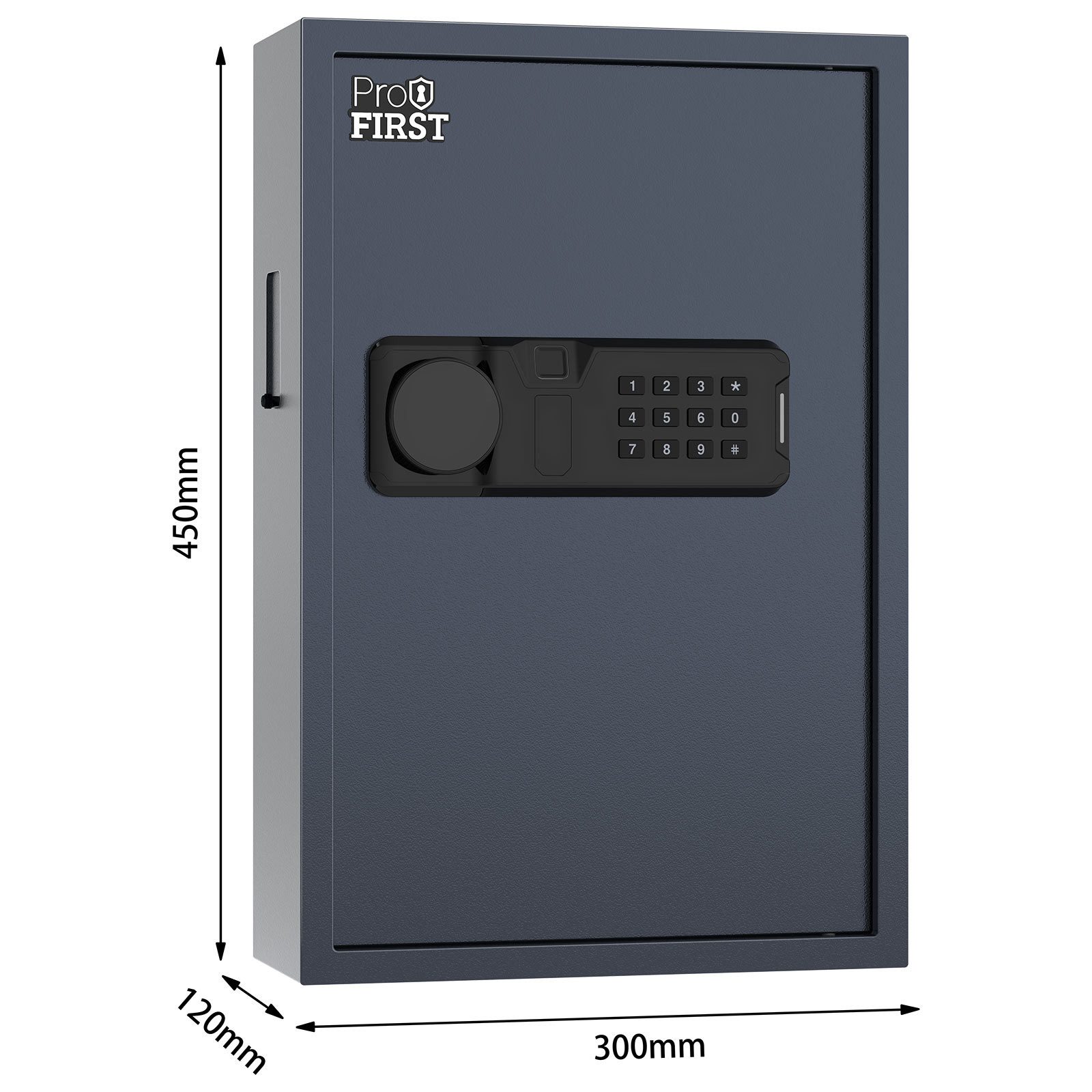 Profirst Schlüsseltresor LockGuard 50 Fingerprintschloss anthrazit