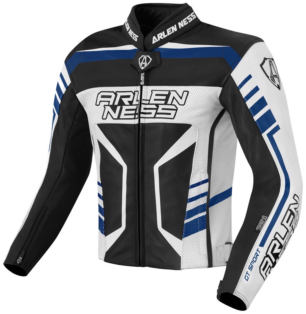 Arlen Ness Motorradjacke Rapida 2 Motorrad Lederjacke perforiert,herausnehmbares Innenfutter,herausnehmbare Membrane