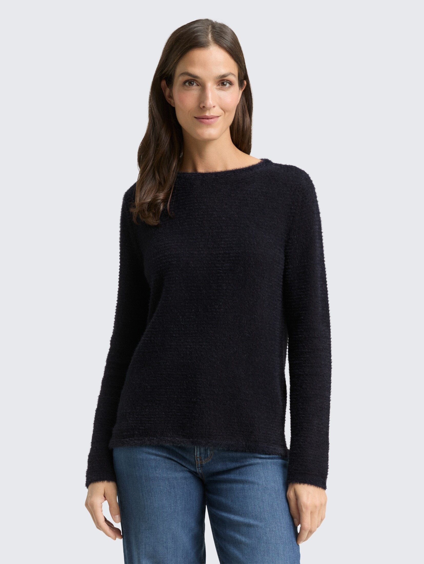 TOM TAILOR Strickpullover Pullover & Strickjacken Strickpullover aus Federg günstig online kaufen