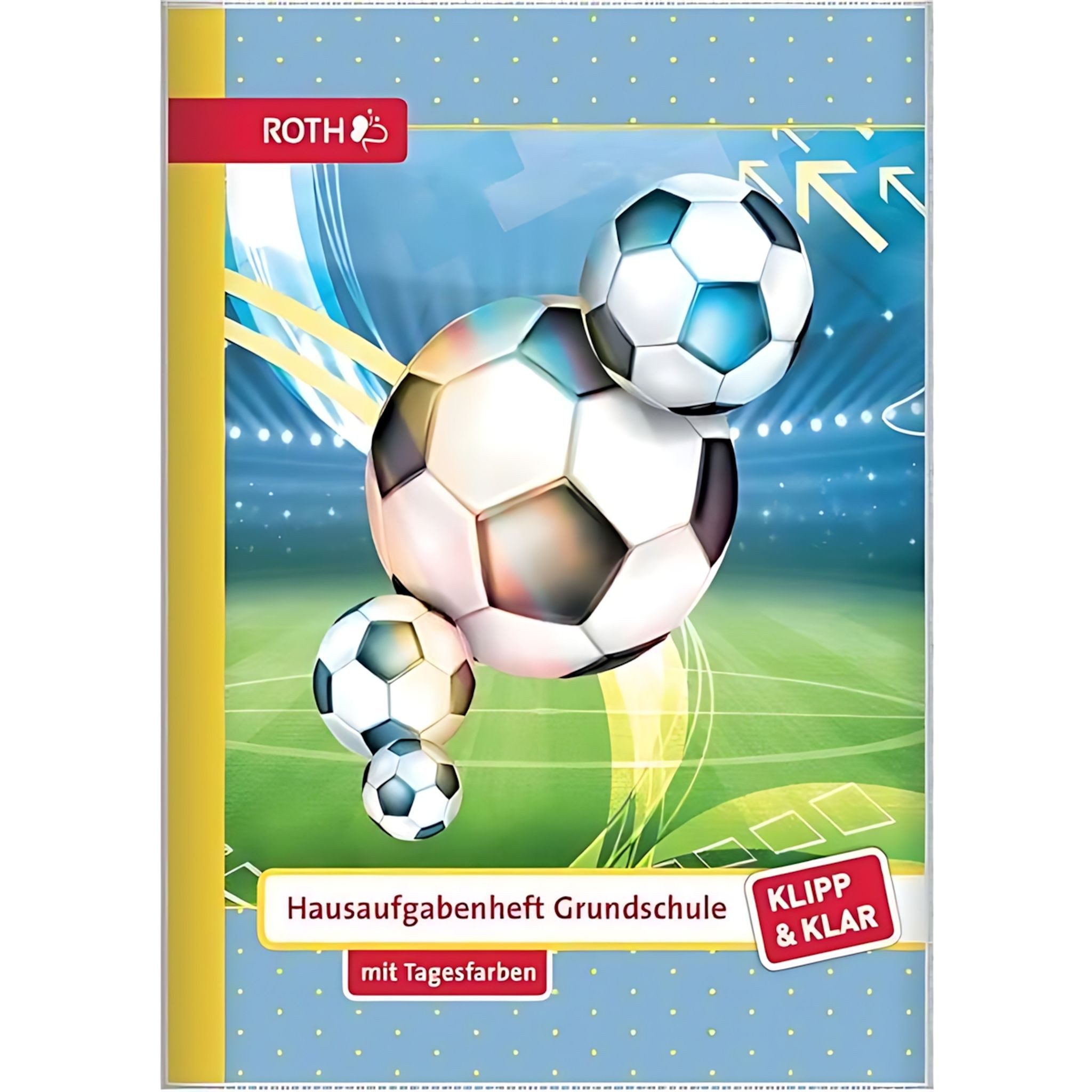 Roth Schulheft Roth Klipp&Klar Hausaufgabenheft Fußball