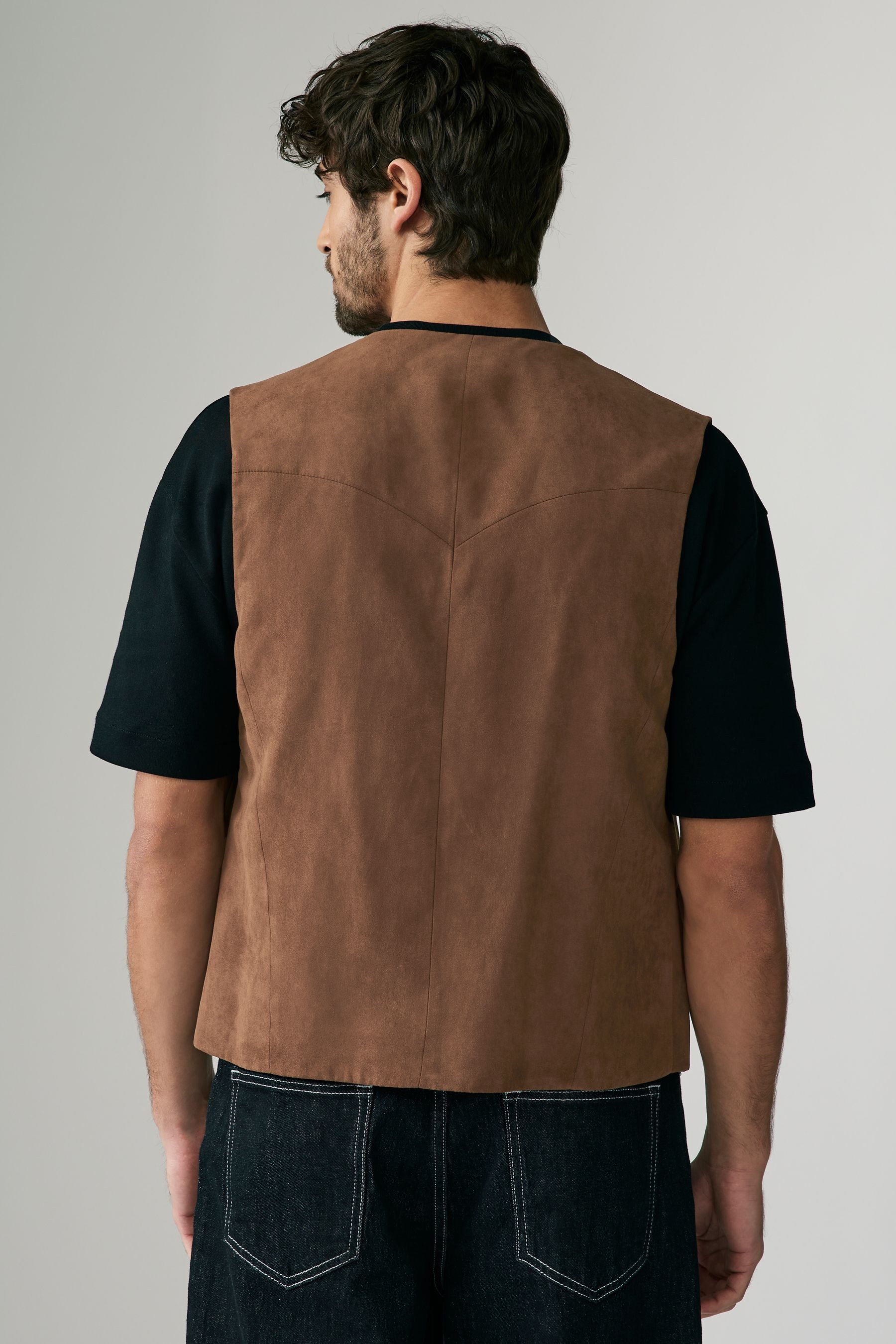 Next Anzugweste EDIT Weste aus Veloursleder günstig online kaufen