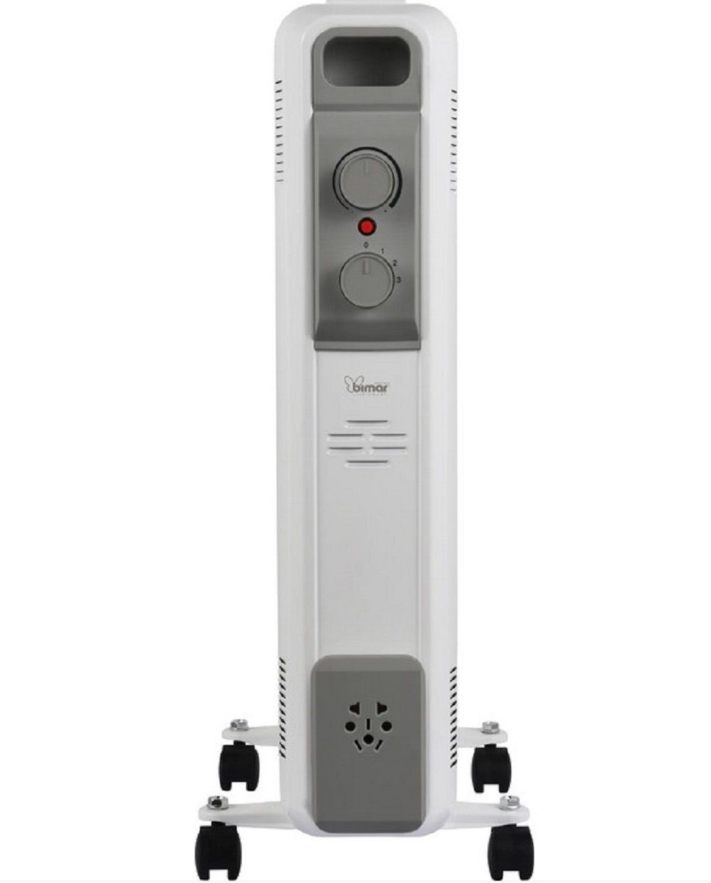 bimar Ölradiator S827 mit 7 Rippen Thermostat und einer Leistung von 1500W