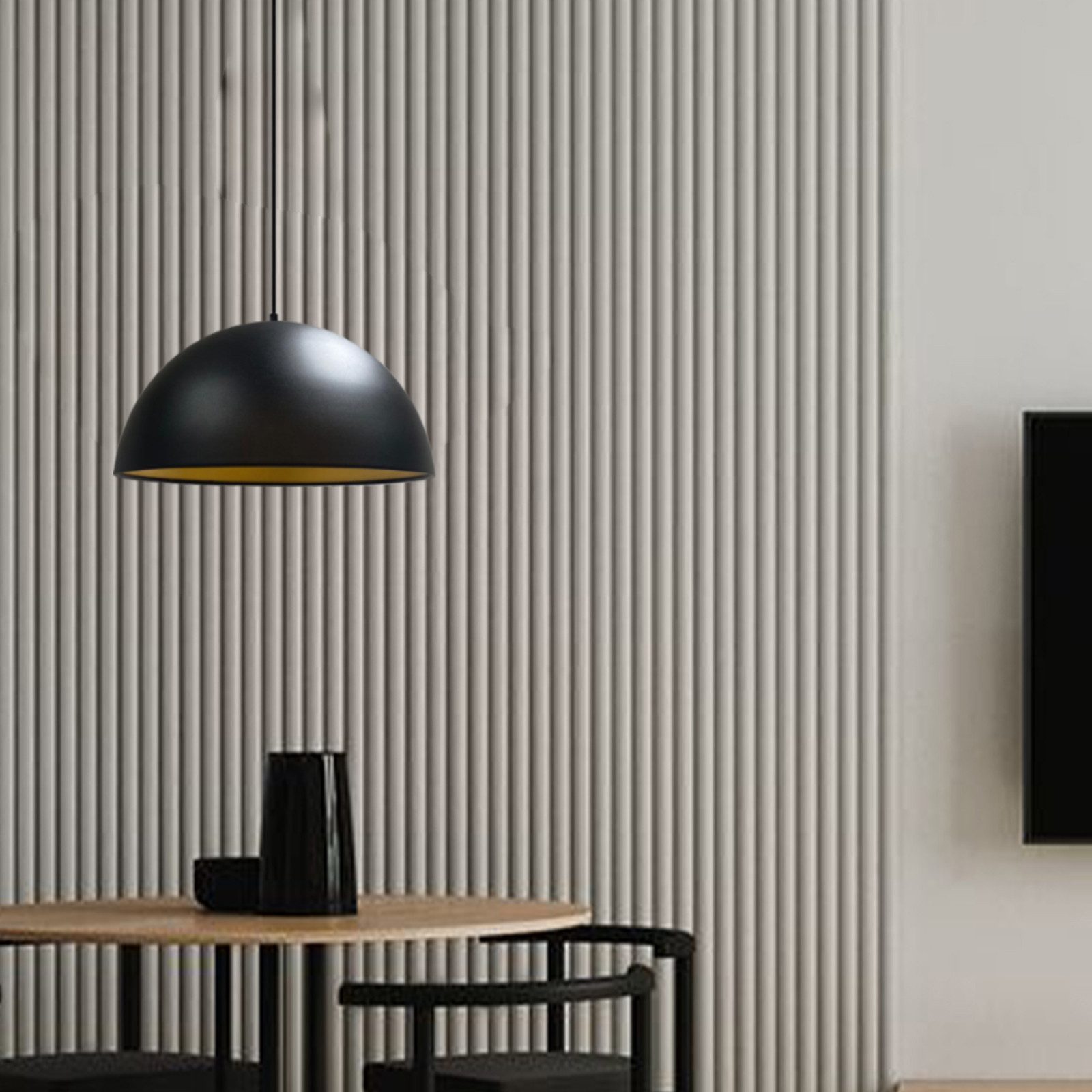 Bamyum Pendelleuchte Bamyum Hängelampe I Lipeo I Ø40 cm E27 Metall Deko Modern Lampe, ohne Leuchtmittel – Bild 5 von 5