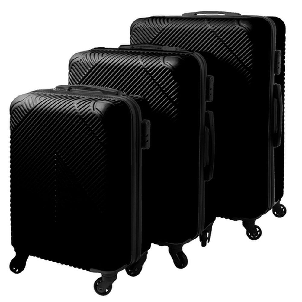 Trizand Kofferset 3-in-1-Kofferset Reisekoffer, 4 Rollen, (Spar-Set, 3 tlg., verreisen), Set mit 39 l, 70 l und 99 l Volumen für Urlaube oder Geschäftsreisen