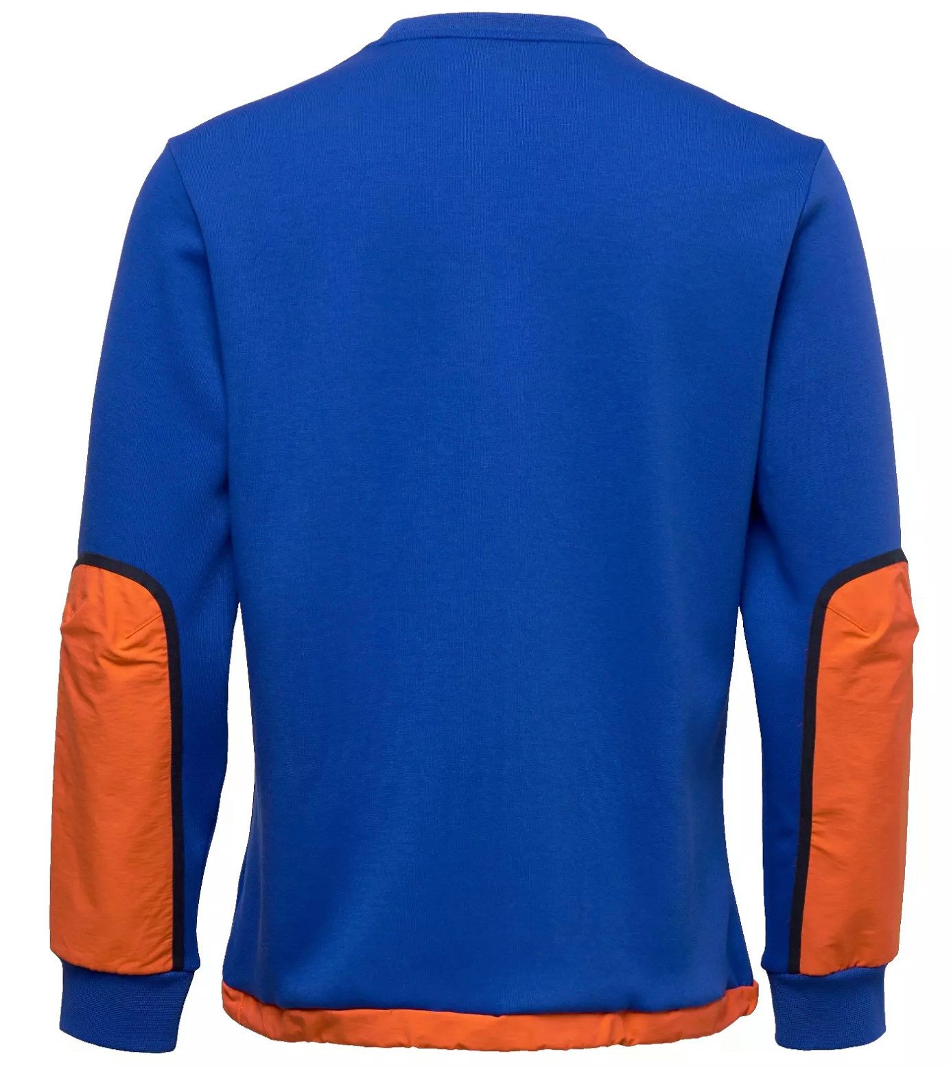 Polo Ralph Lauren Sweatshirt Fleece Hybrid Activewear Sweater Pulli Pullover Reißverschlusstasche Kordelzug am Saum, Ellbogenpatches, Gerippte Bündchen