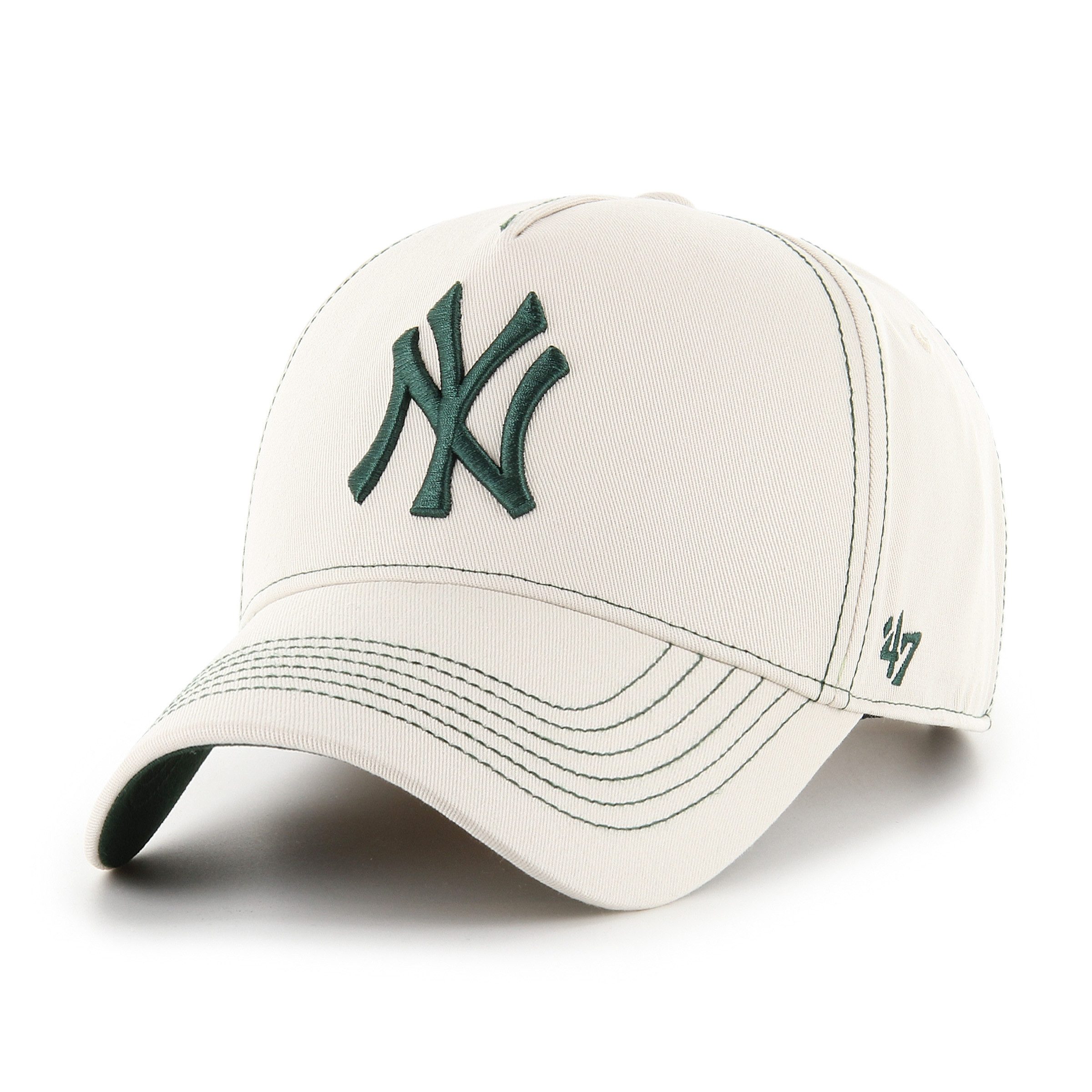 '47 Brand Baseball Cap '47 Brand Cap MLB New York Yankees Contrast Stitch '47 Clean Up (Basecap, Basecap, Clean Up Cap) Used-Look (Garment Wash)