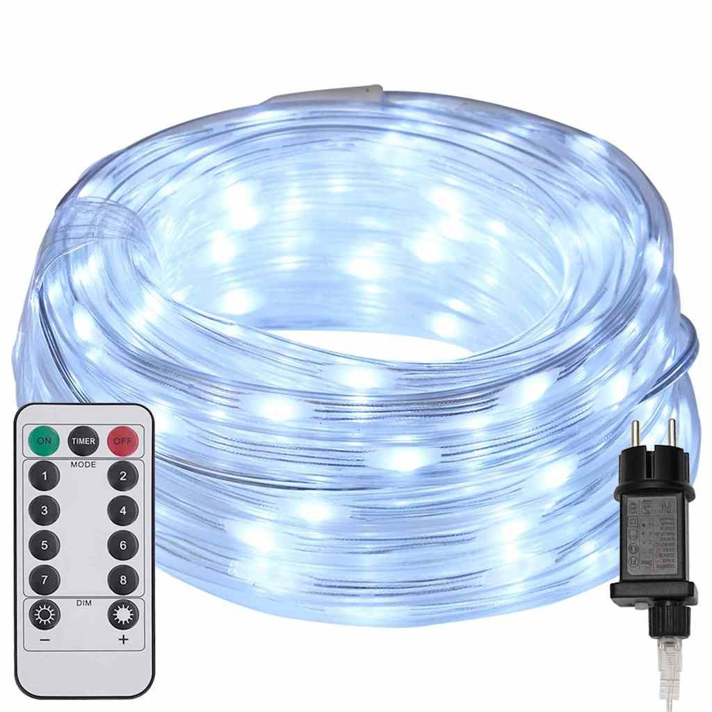 vidaXL LED-Lichterschlauch Lichtseil mit 120 LEDs Kaltweiß 5 m PVC