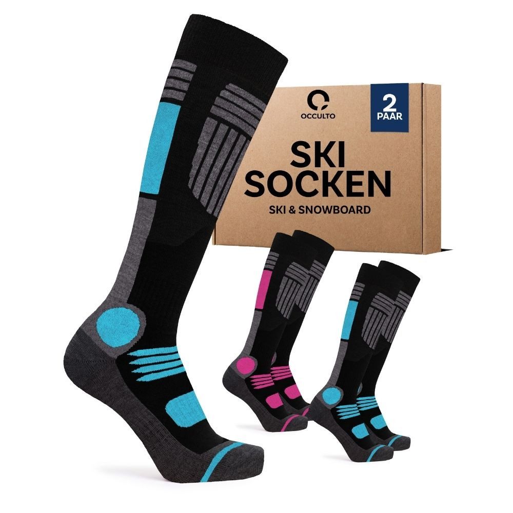 OCCULTO Skisocken Damen Skisocken 2er Pack (Modell: Maria) (2-Paar)