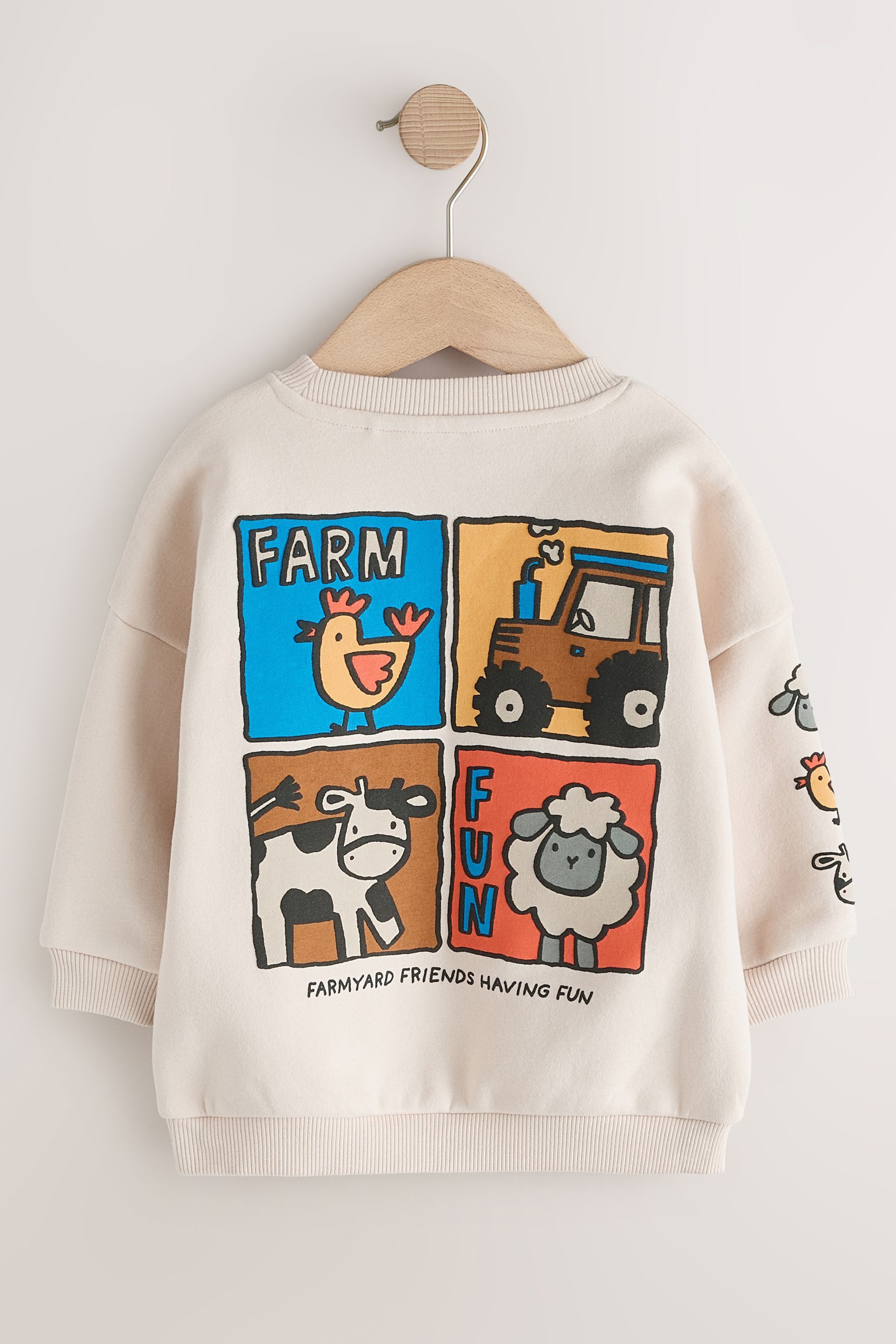 Next Sweater Sweatshirt mit Rundhalsausschnitt und Print (1-tlg) – Bild 2 von 5