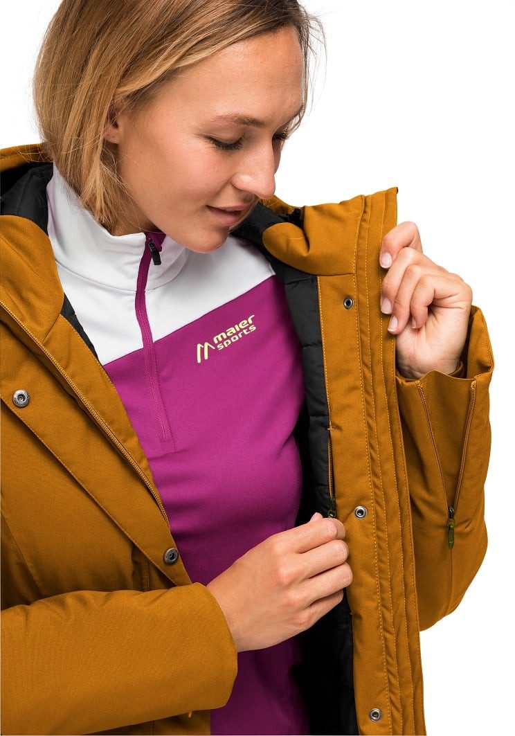 Maier Sports Wintermantel Henni (wasserdicht, winddicht) orange Damen