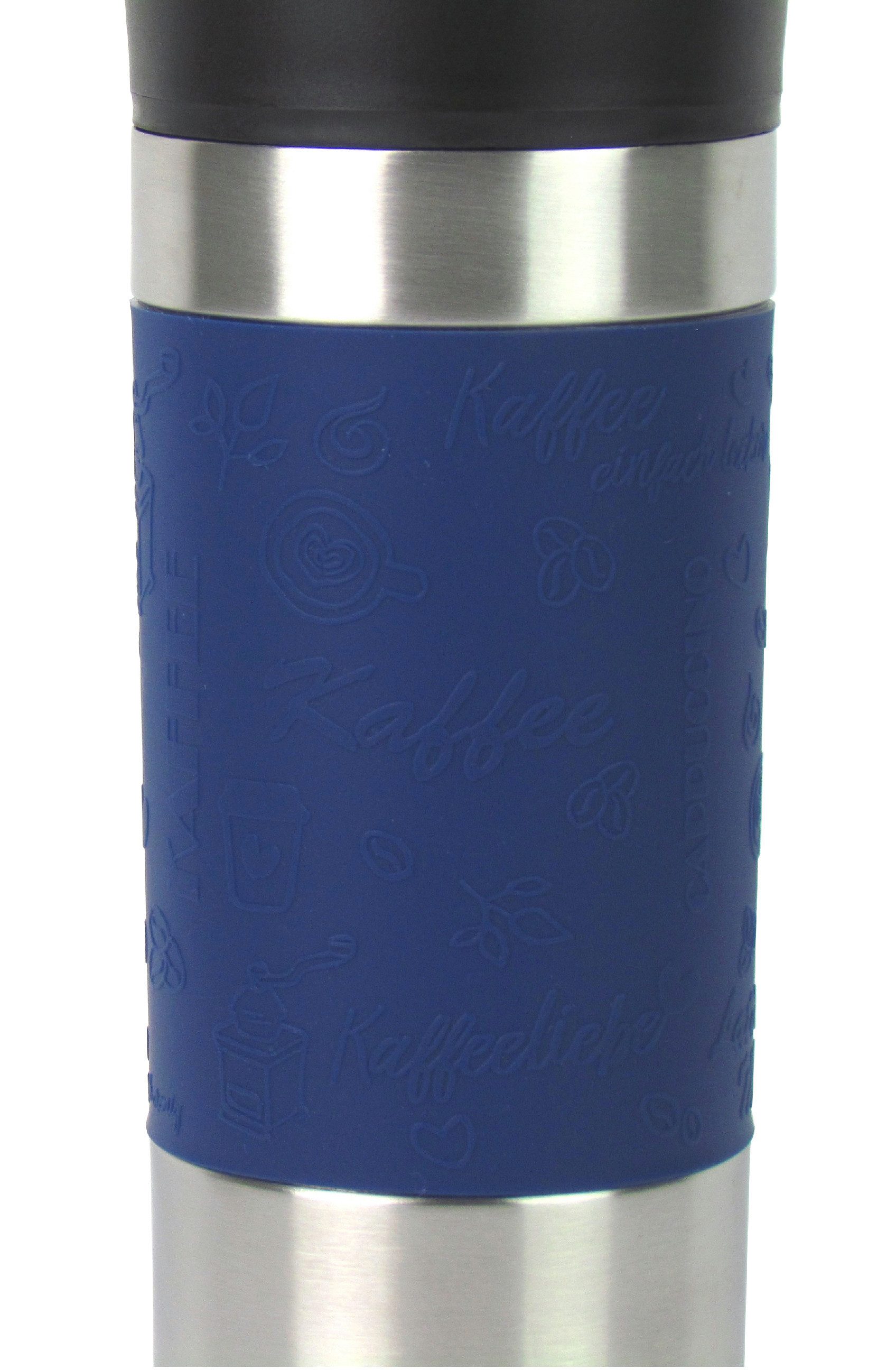 Haushalt International Thermoflasche Isolierbecher – Thermobecher, Fassungsvermögen 360ml – Doppelwandig mit Quick-Press Verschluss