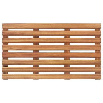 Badematte Badematten 2 Stk. Massivholz Akazie 56 x 37 cm/ vidaXL, Höhe 2.4 mm, Holz