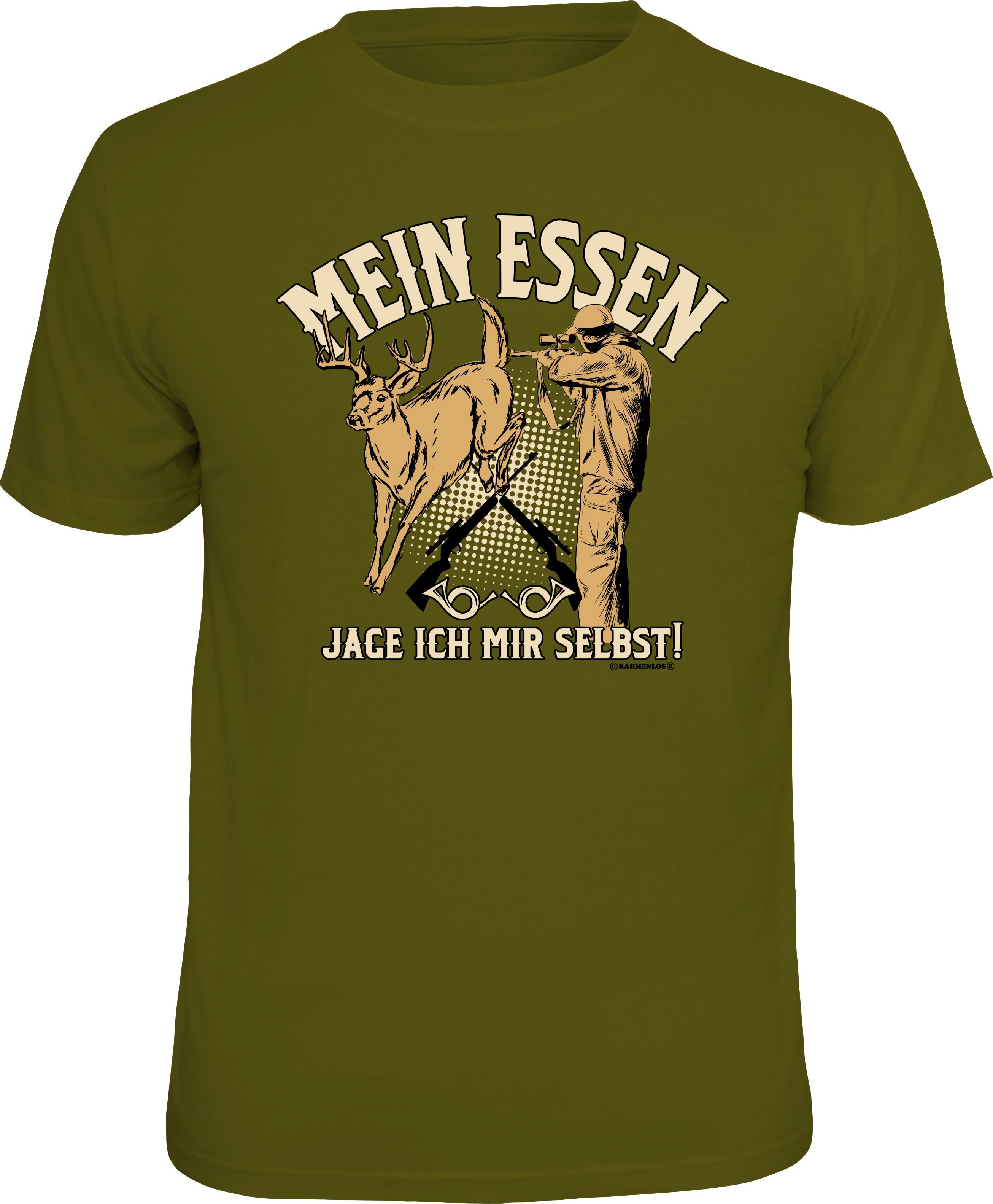RAHMENLOS® T-Shirt für Jäger: Mein Essen jage ich mir selbst