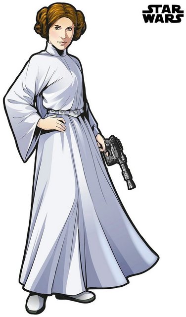 Komar Vliestapete »Star Wars XXL Princess Leia«, glatt, bedruckt, Comic, Retro, (1 St), 127 x 170 cm (Breite x Höhe)-Otto
