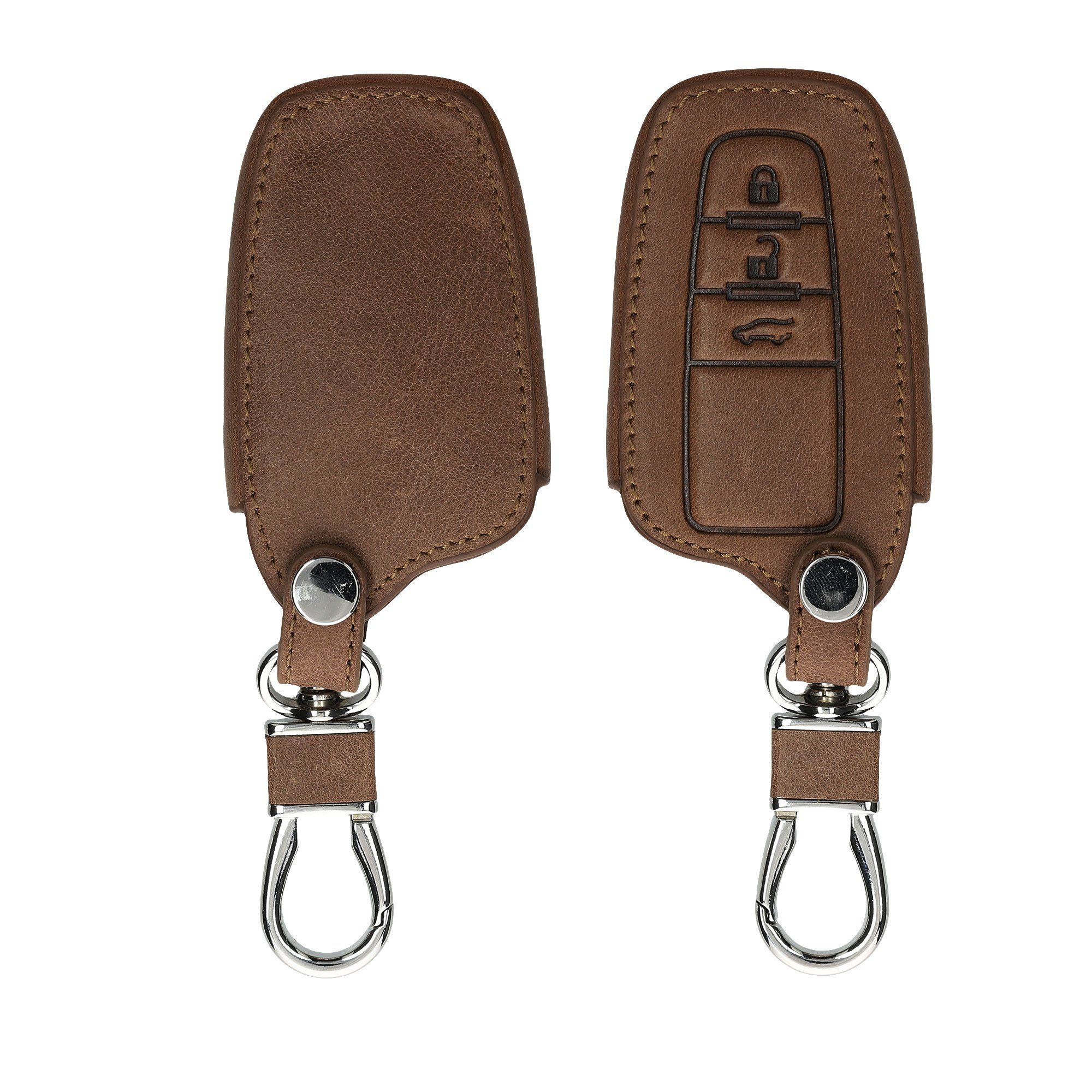 kwmobile Schlüsseltasche Autoschlüssel Kunstleder Hülle für Ford,  Schlüsselhülle Schlüssel Case Cover